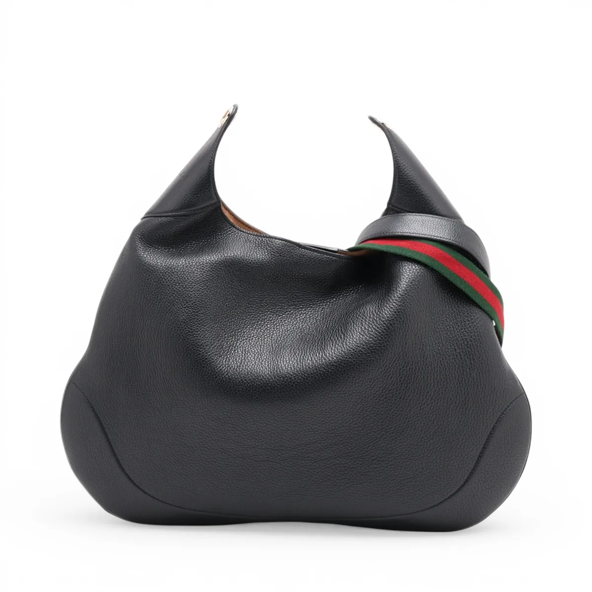 B Leather 2-Way Shoulder Bag Black 820169
