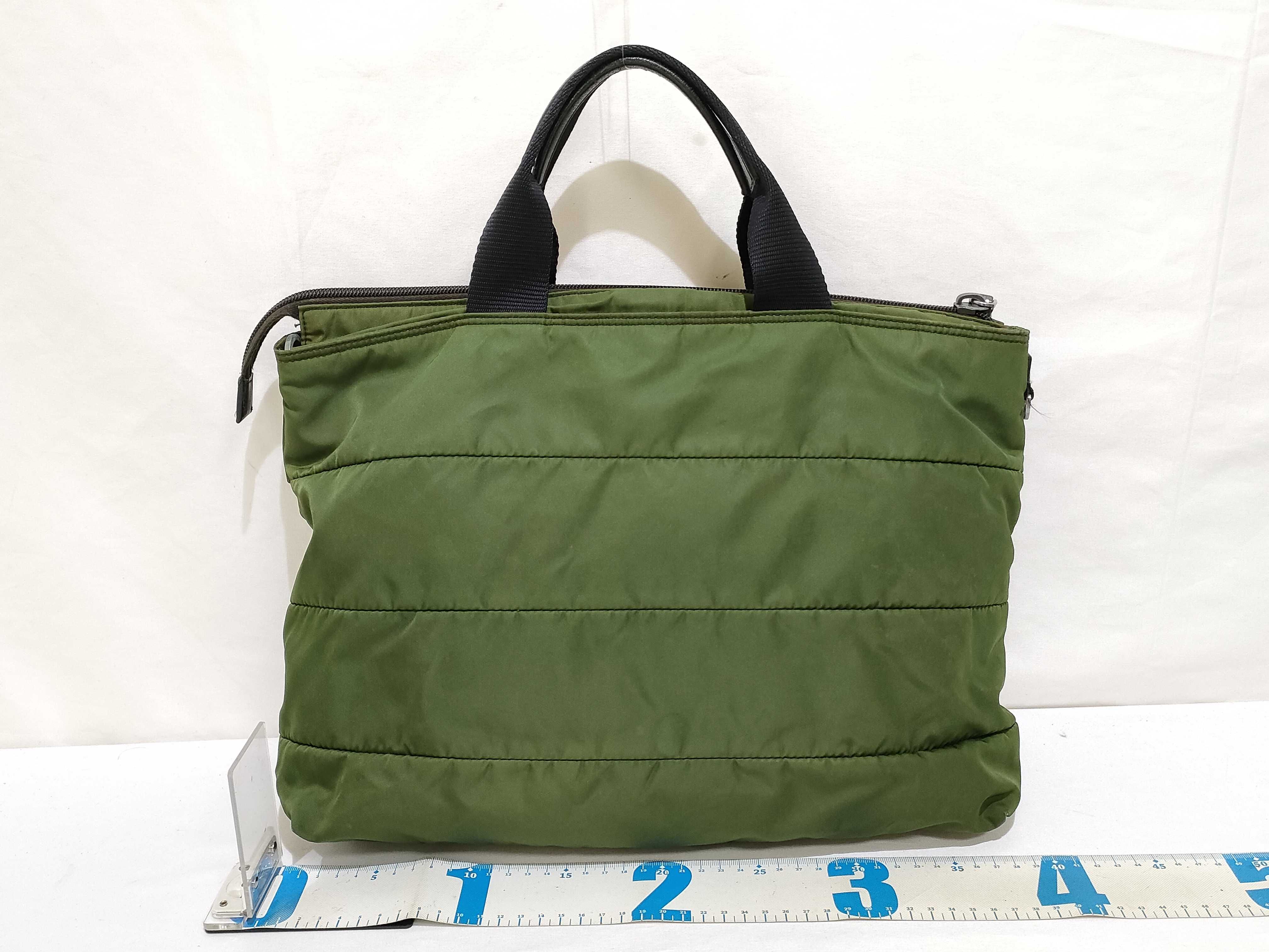 Nylon Prada Handbag Nylon Khaki Handbag — view 2