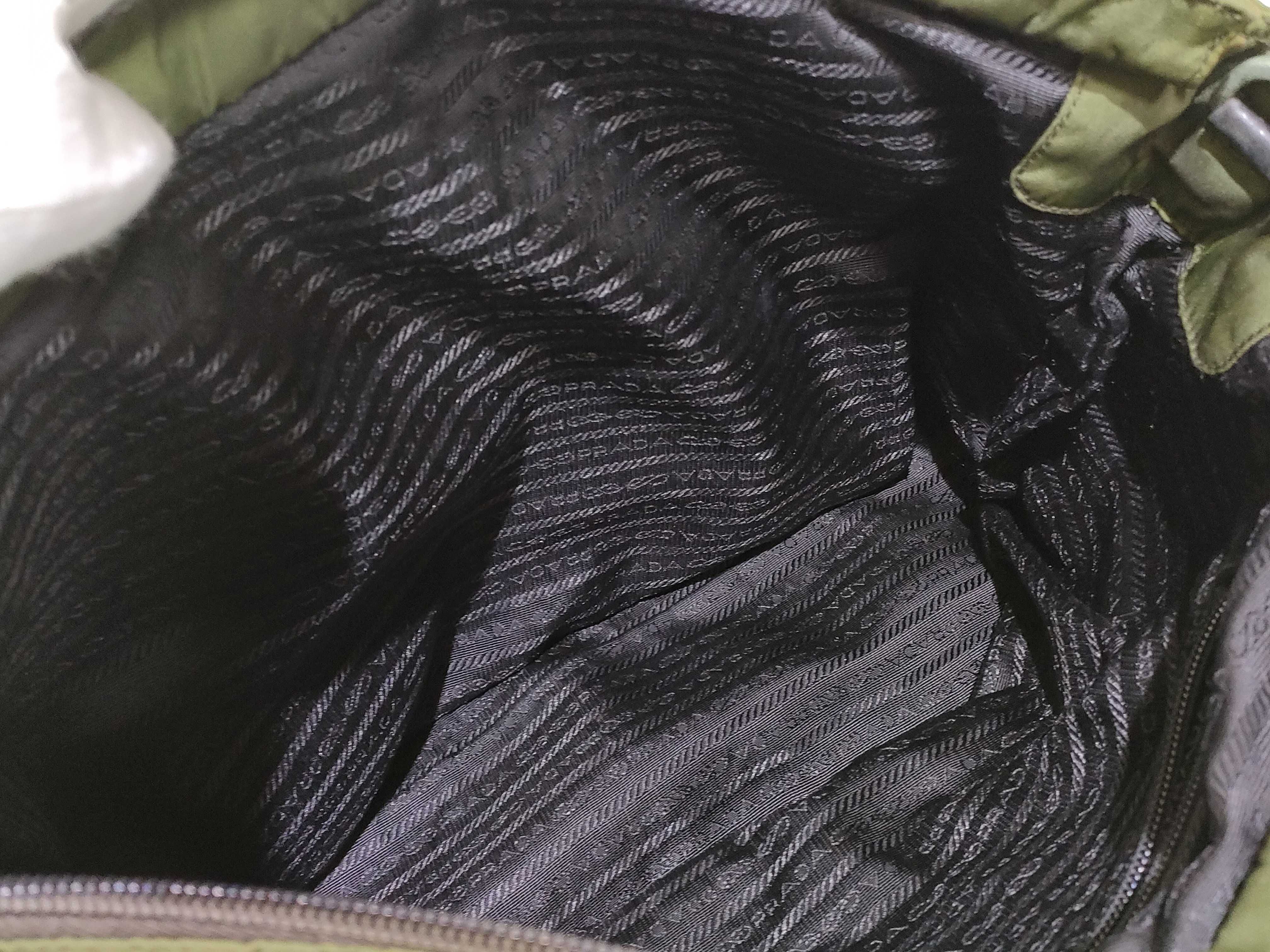 Nylon Prada Handbag Nylon Khaki Handbag — view 9