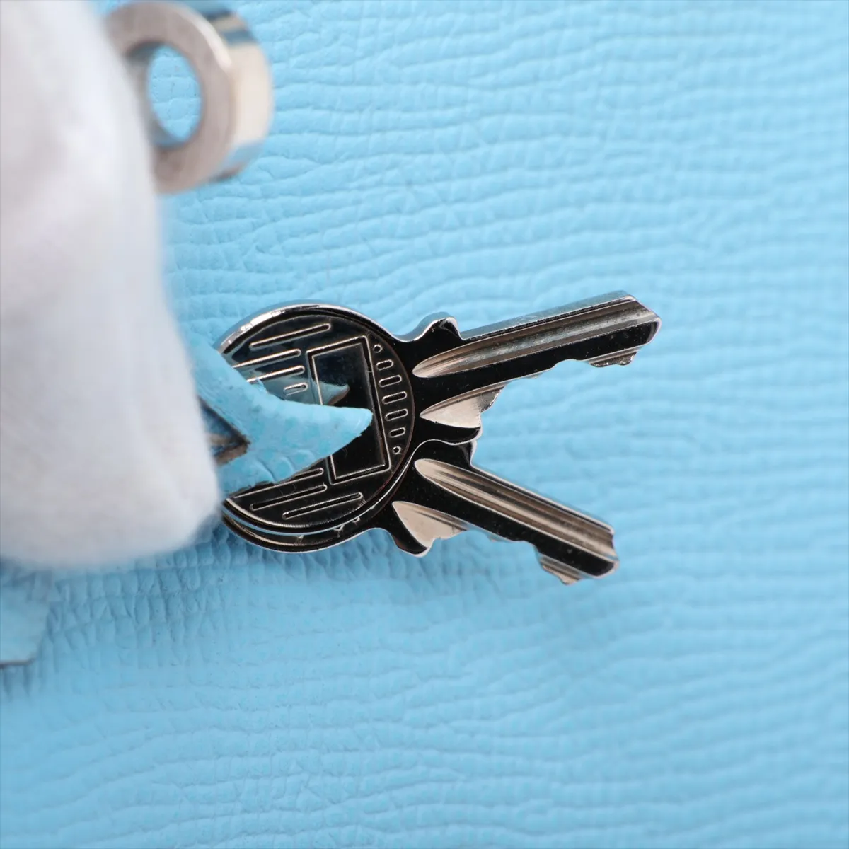 Candy Birkin 35, Veau Epsom, Celeste x Mykonos, Silver Hardware, O: 2011 — view 11