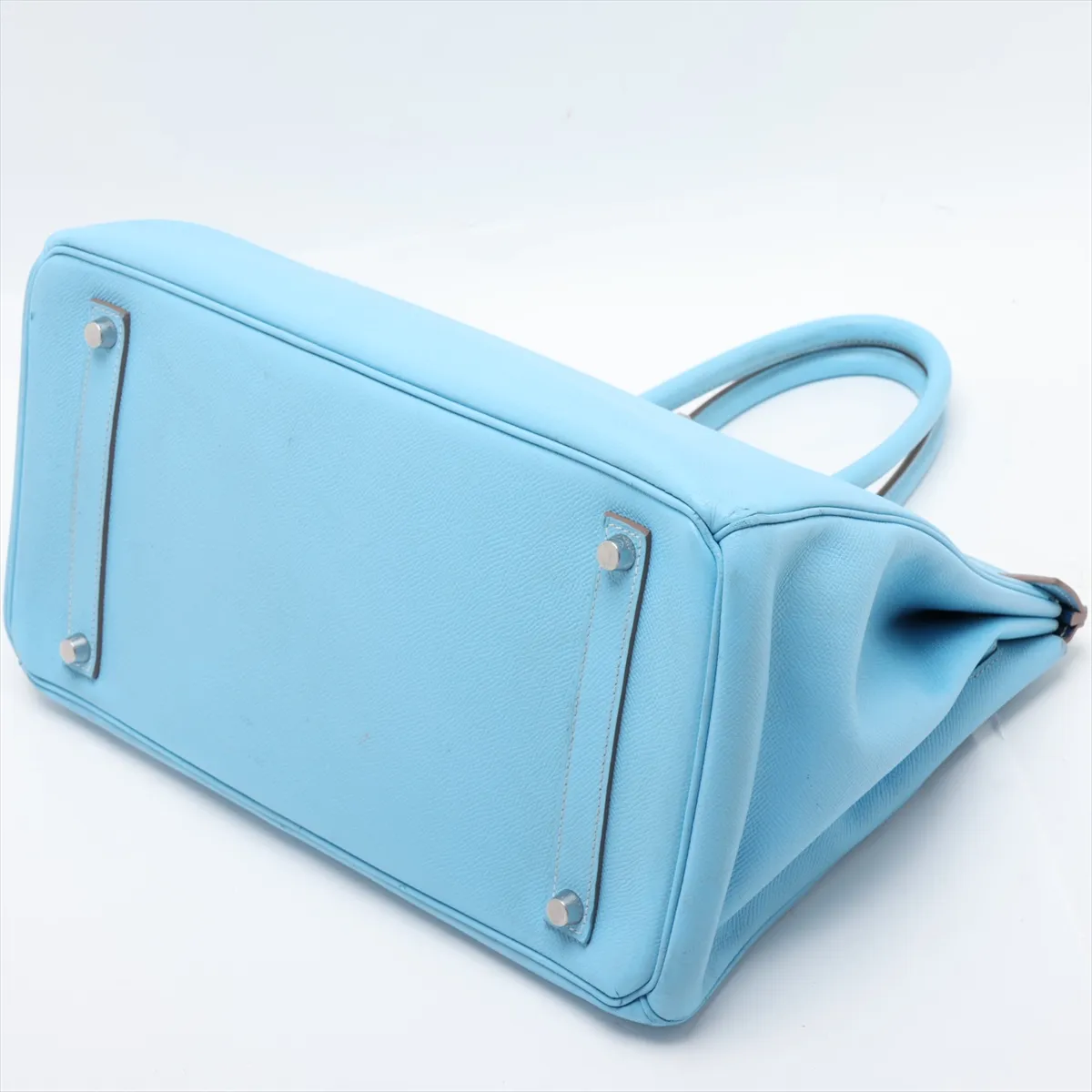 Candy Birkin 35, Veau Epsom, Celeste x Mykonos, Silver Hardware, O: 2011 — view 3