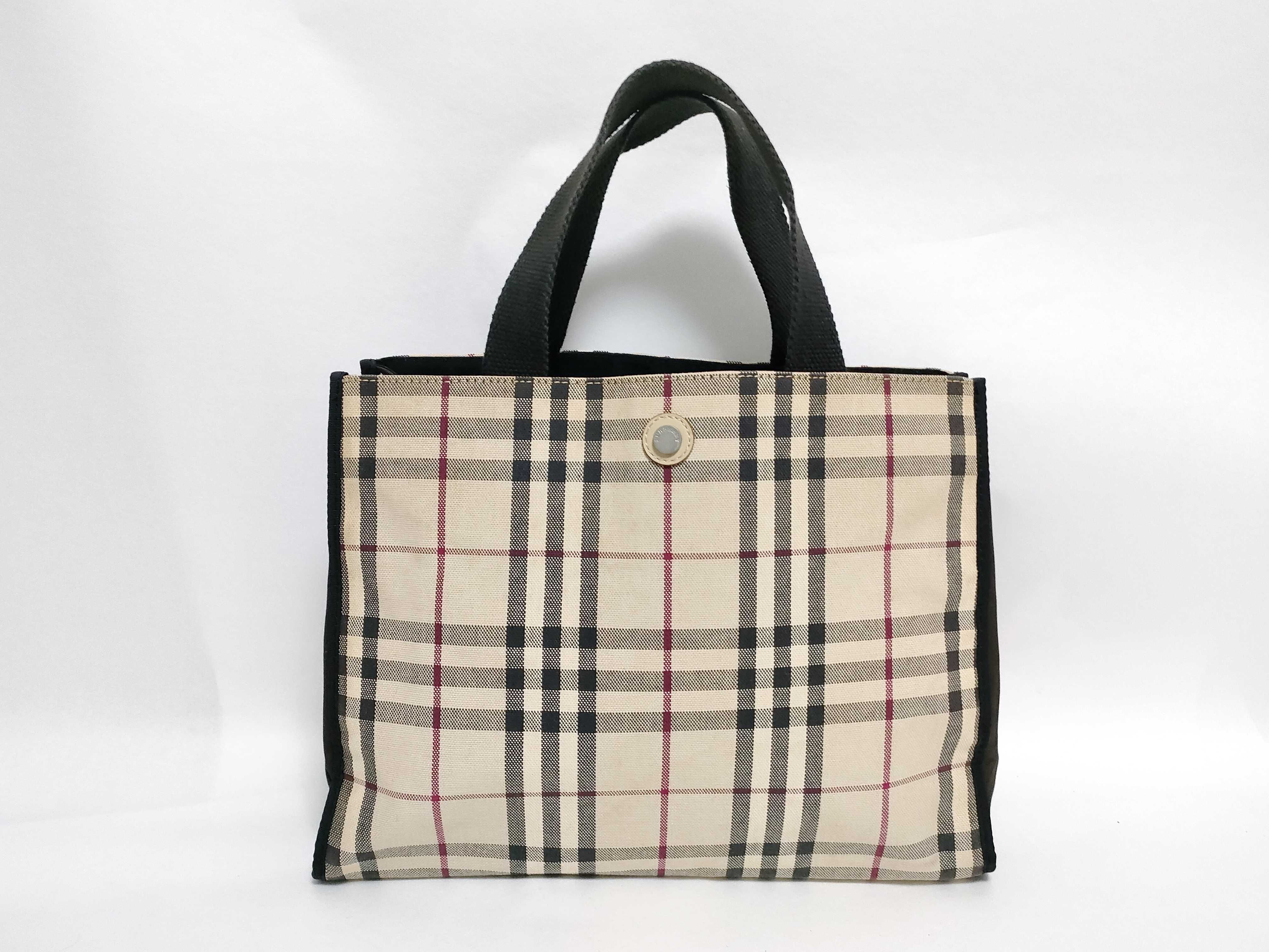 Hand Check Tote Bag