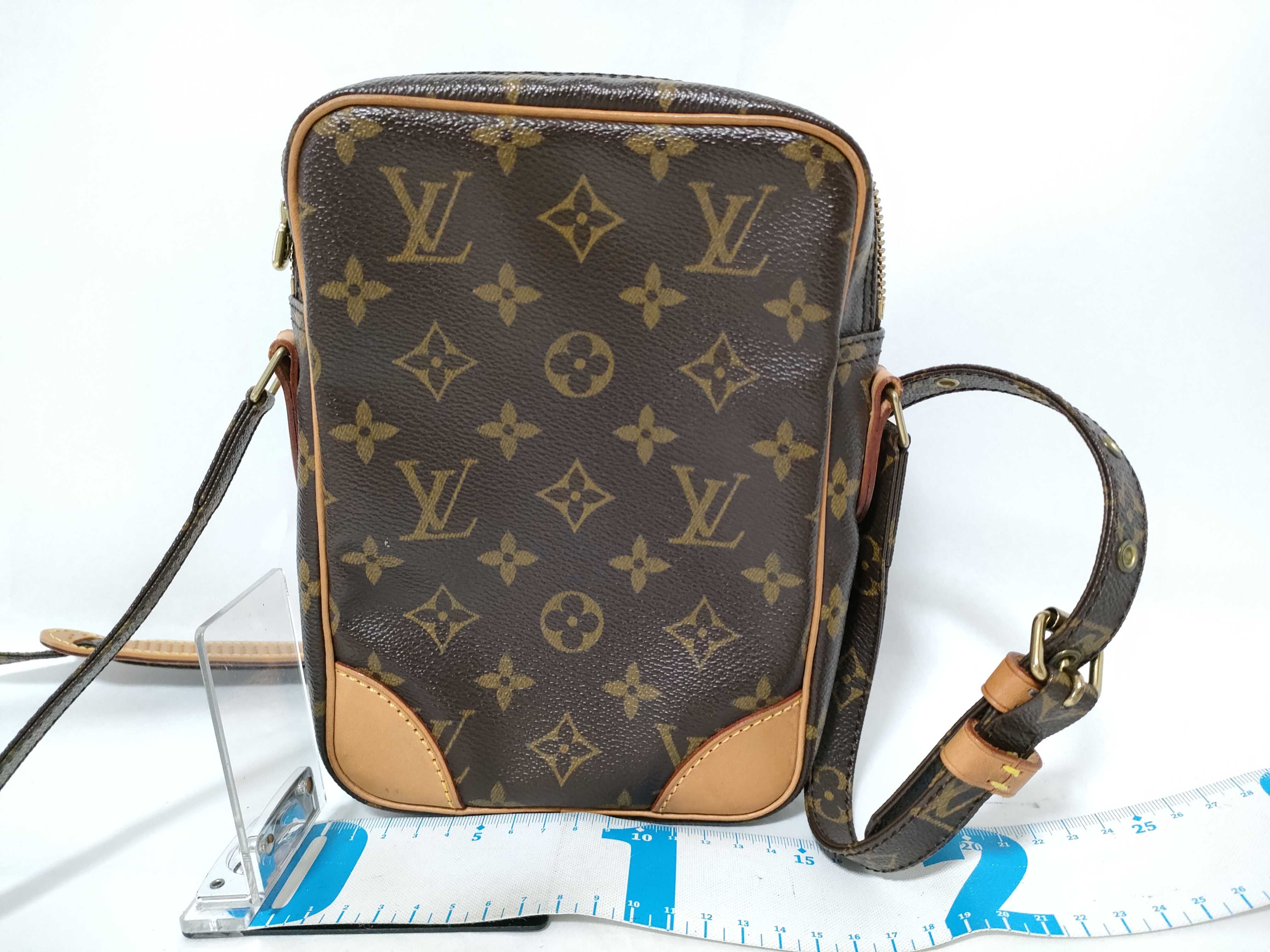 Monogram Bag LV Danube M45266 Monogram Shoulder Bag Brown Dust Bag Shoulder Bag — view 2