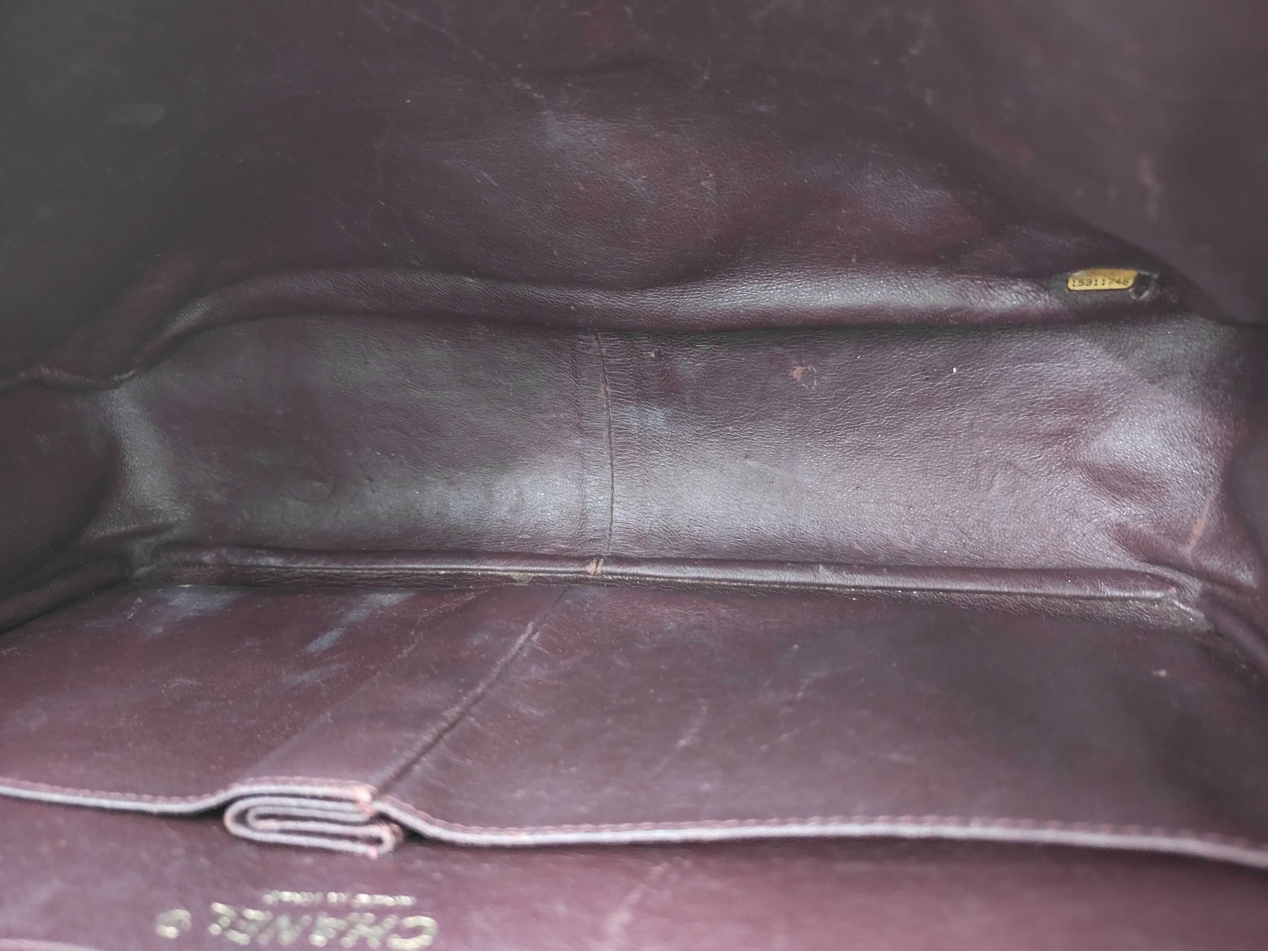 2.55 Matelassé Calfskin Black Gold Shoulder Bag (Serial Number 15) — view 8