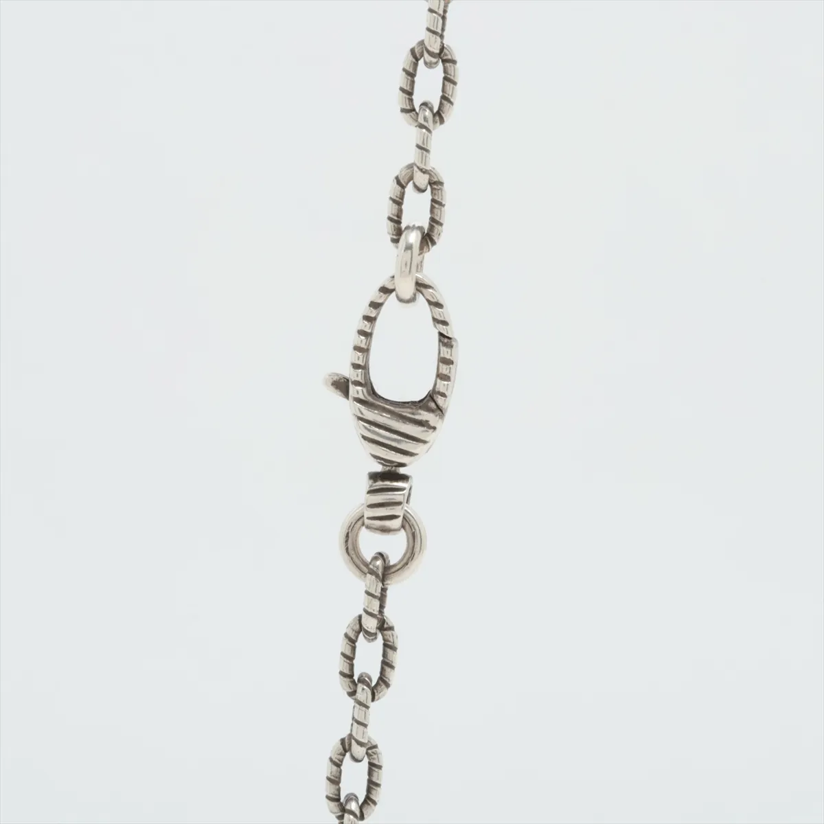 Interlocking G Arabesque Necklace, 925 Sterling Silver, 17.6g. Shows signs of wear, — view 3