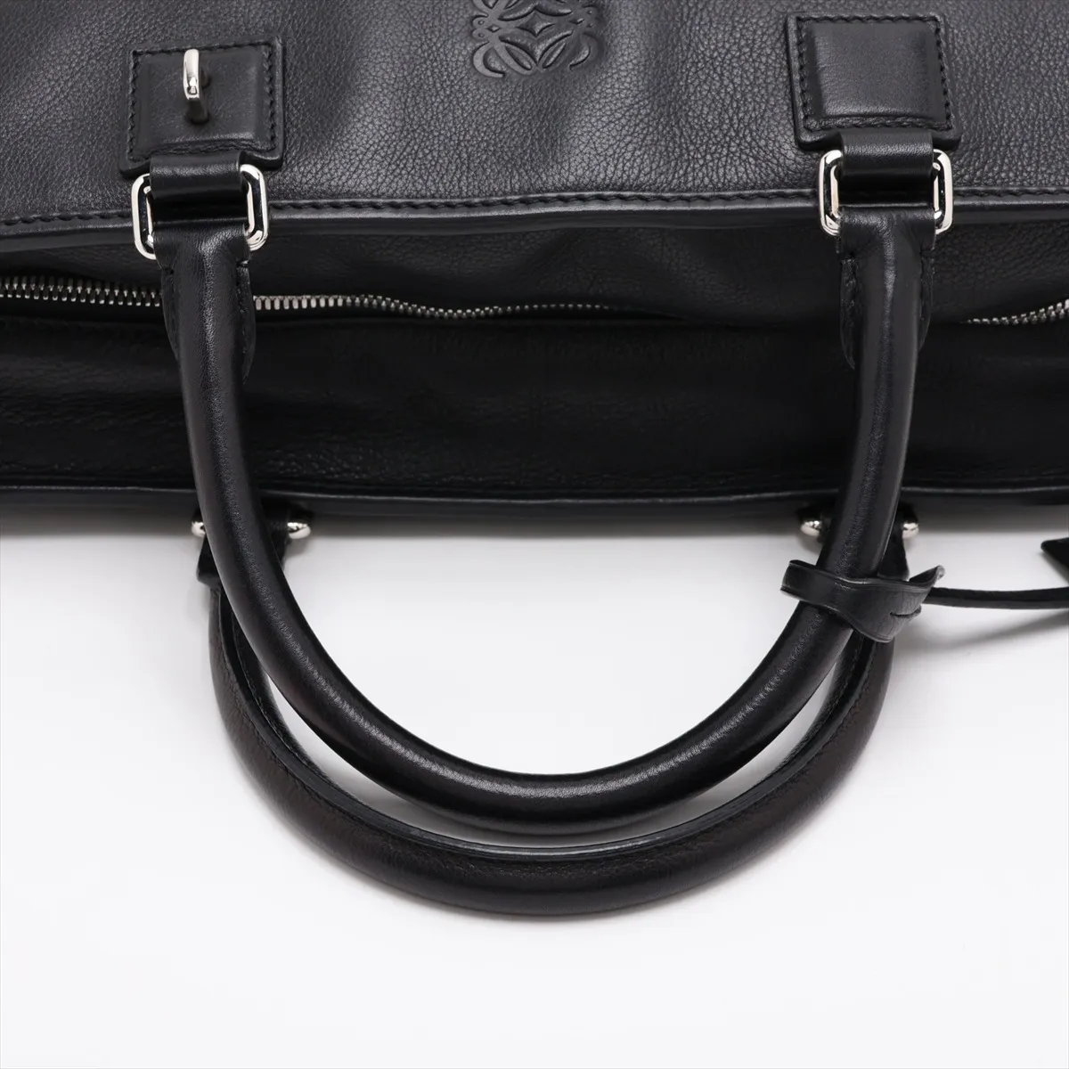 Amazona 36 Leather 2-Way Handbag, Black — view 5
