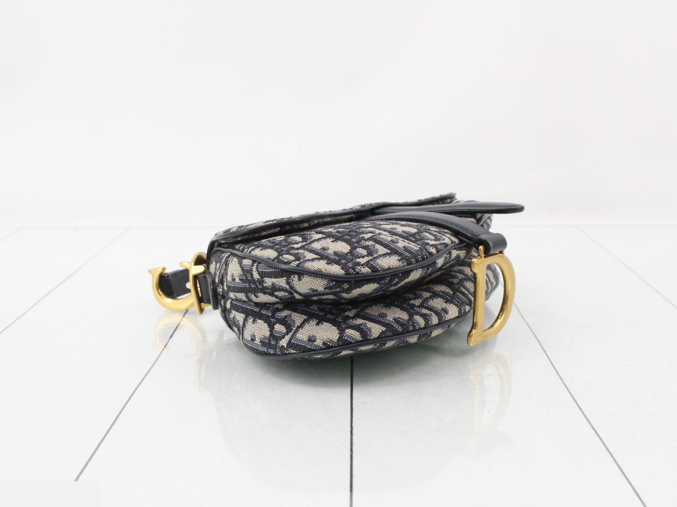 Saddle Oblique Canvas Handbag — view 5