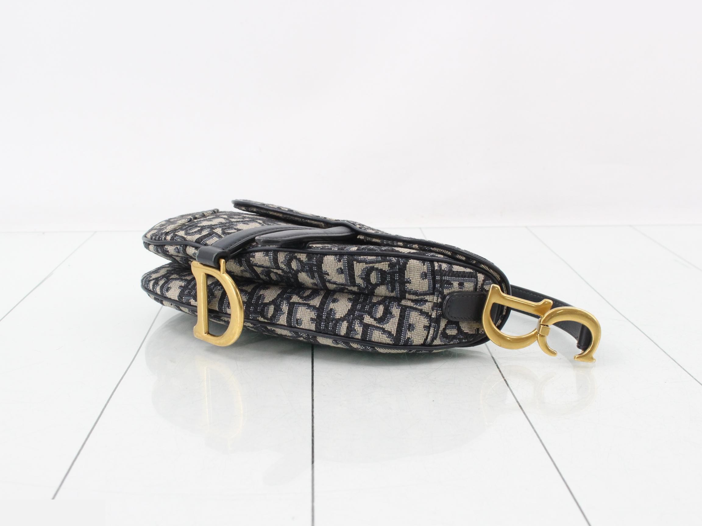 Saddle Oblique Canvas Handbag — view 6