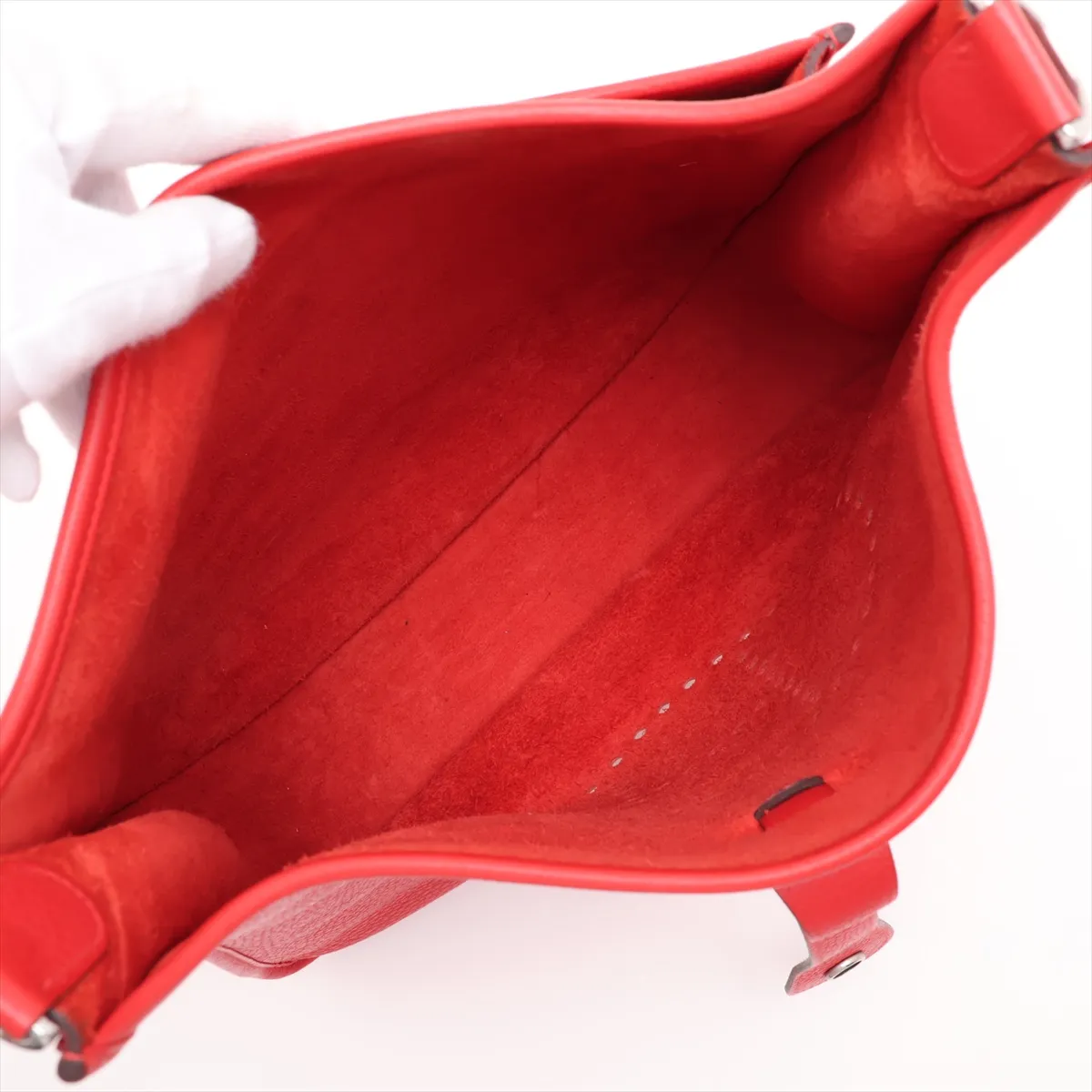 Evelyne 3 29 PM Taurillon Clemence Rouge Tomato Silver Hardware X: 2016 — view 6