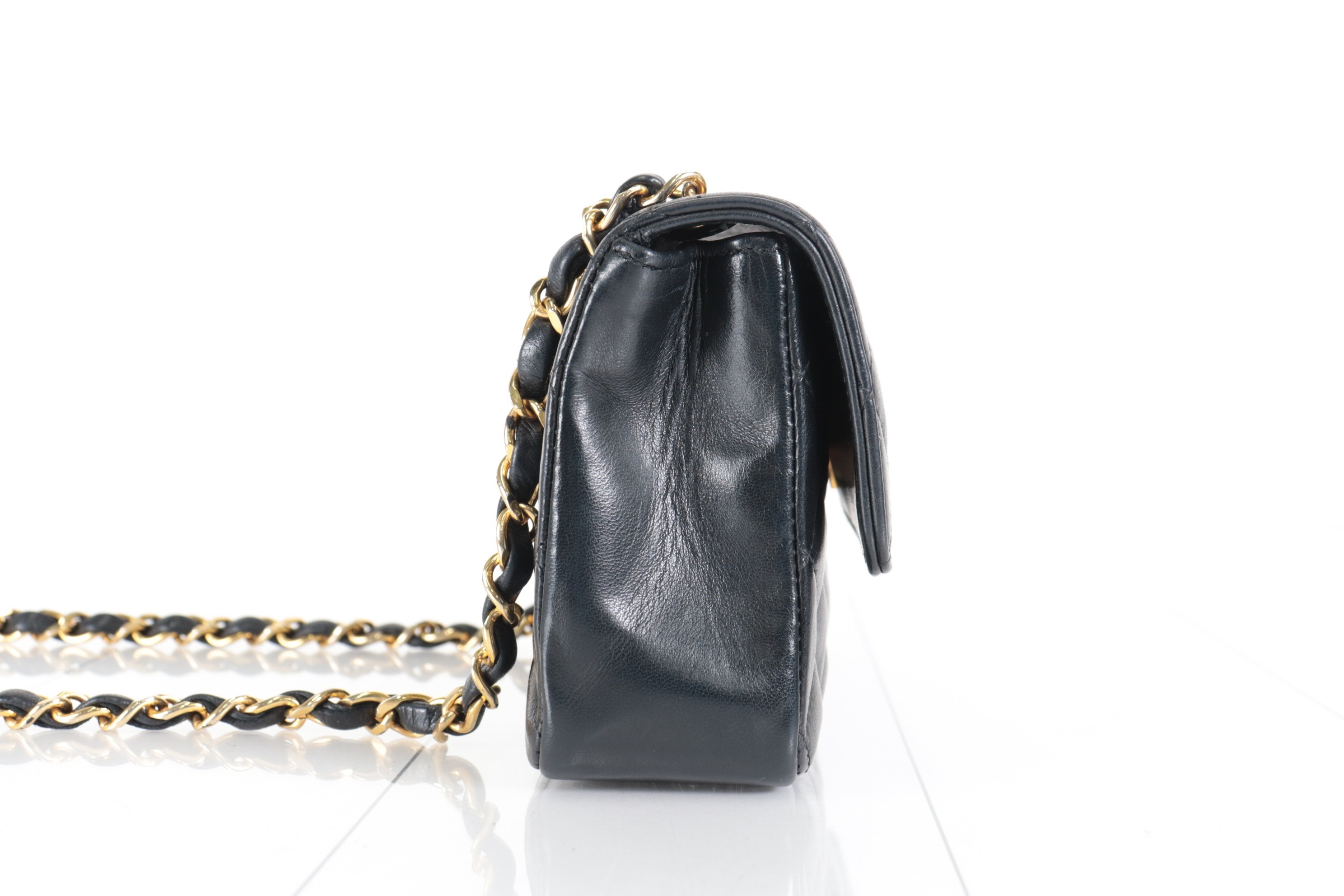 Lamb Turnlock Chain Shoulder Bag — view 3