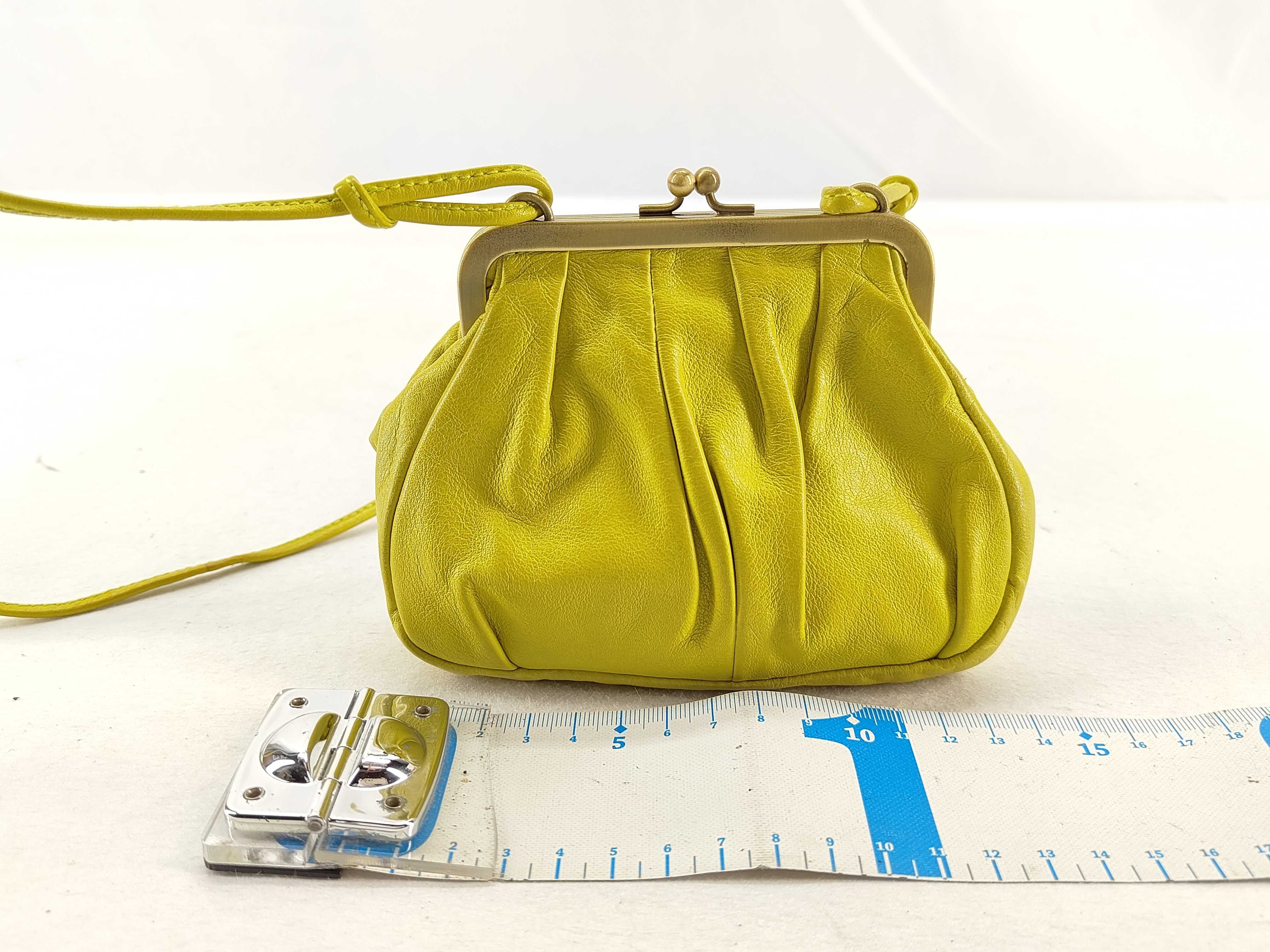 Archive Leather Clasp Pouch with Embossed Logo and Gold Hardware - Accessory Pouch — view 2