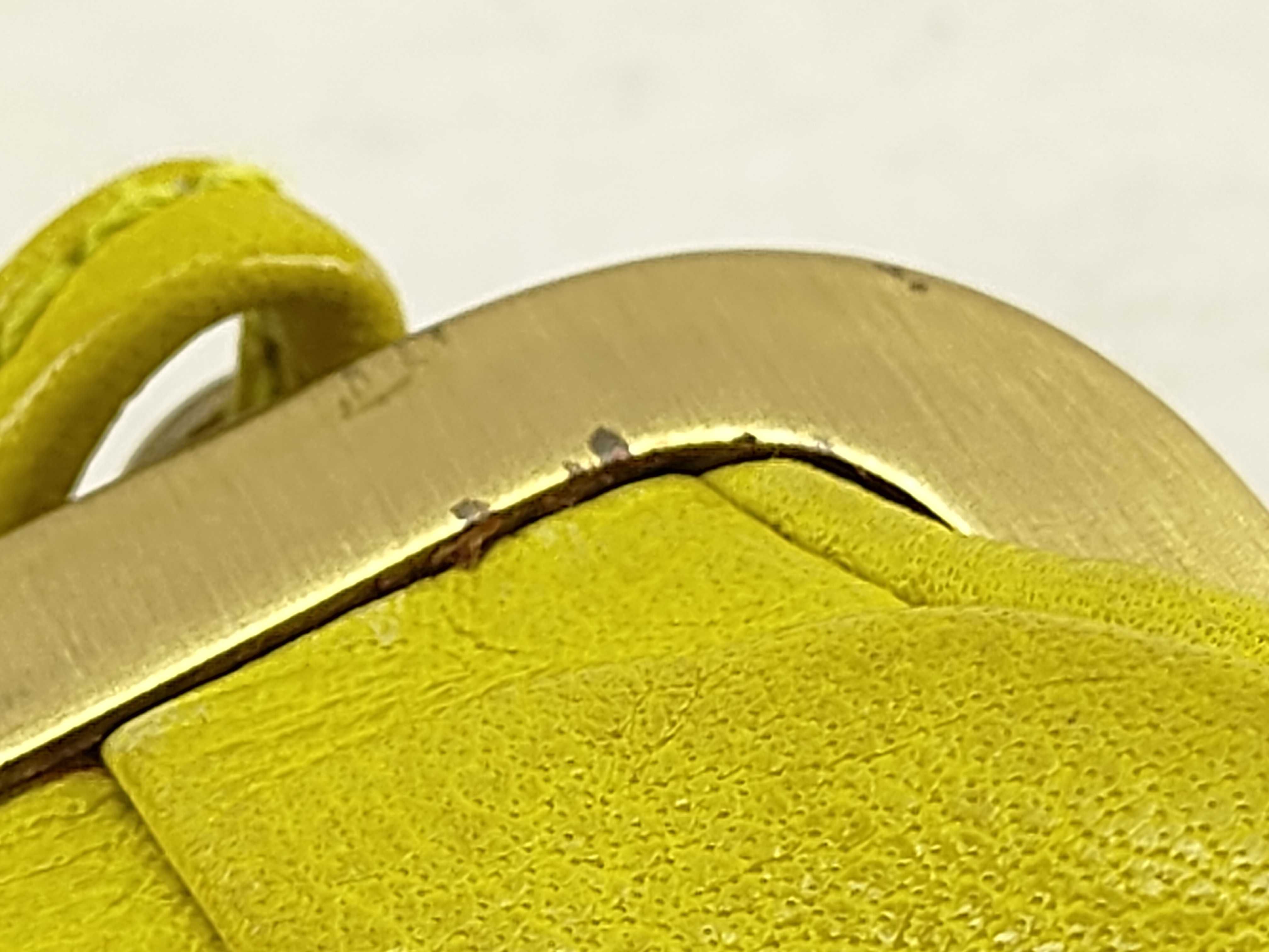 Archive Leather Clasp Pouch with Embossed Logo and Gold Hardware - Accessory Pouch — view 15