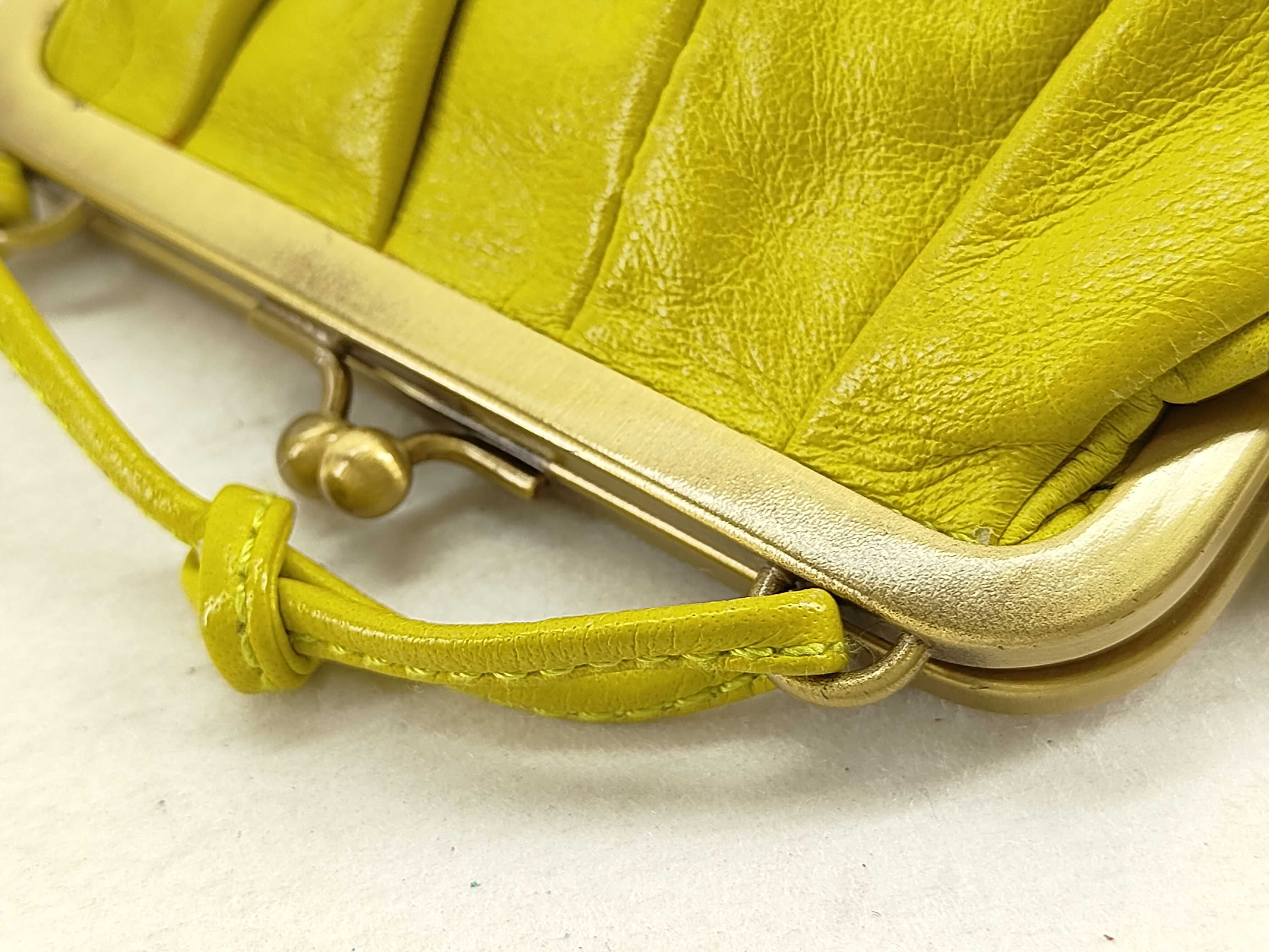Archive Leather Clasp Pouch with Embossed Logo and Gold Hardware - Accessory Pouch — view 6