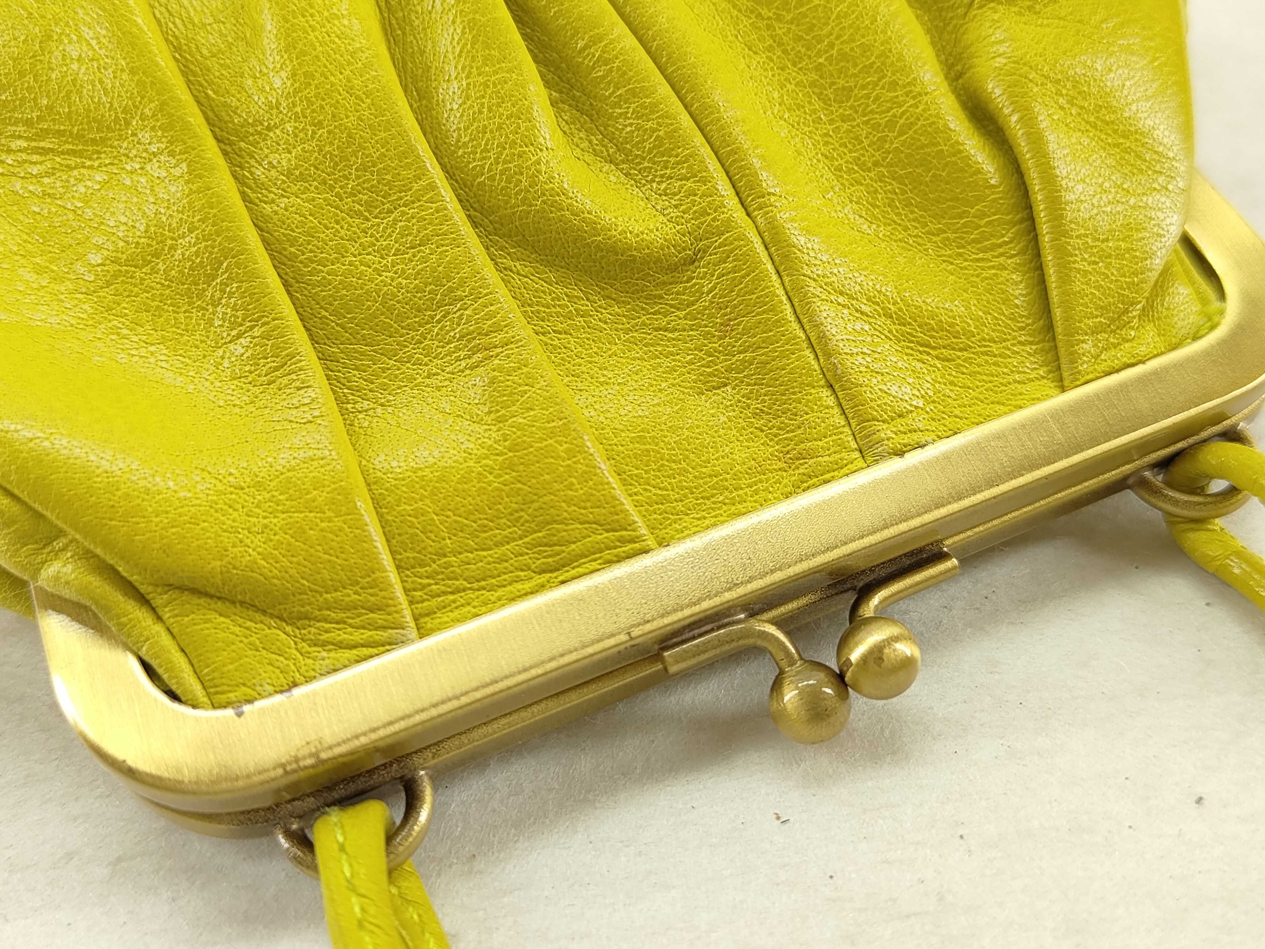 Archive Leather Clasp Pouch with Embossed Logo and Gold Hardware - Accessory Pouch — view 9