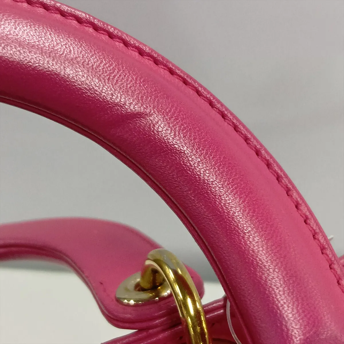 Lady Dior Cannage Large Leather 2-Way Handbag Pink — view 13