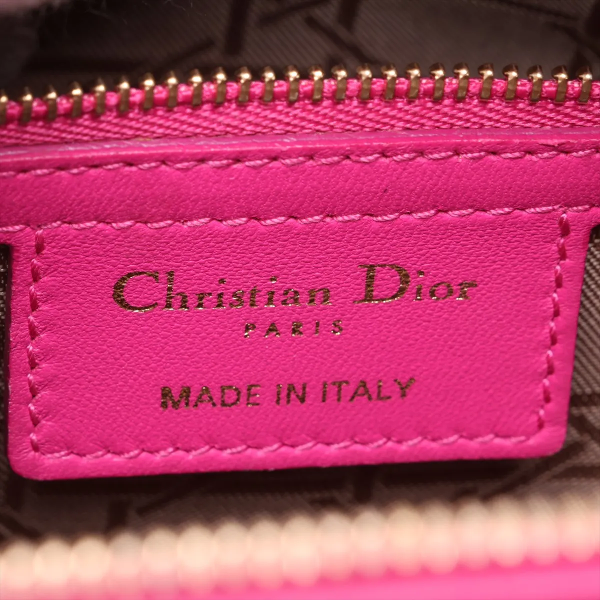 Lady Dior Cannage Large Leather 2-Way Handbag Pink — view 10