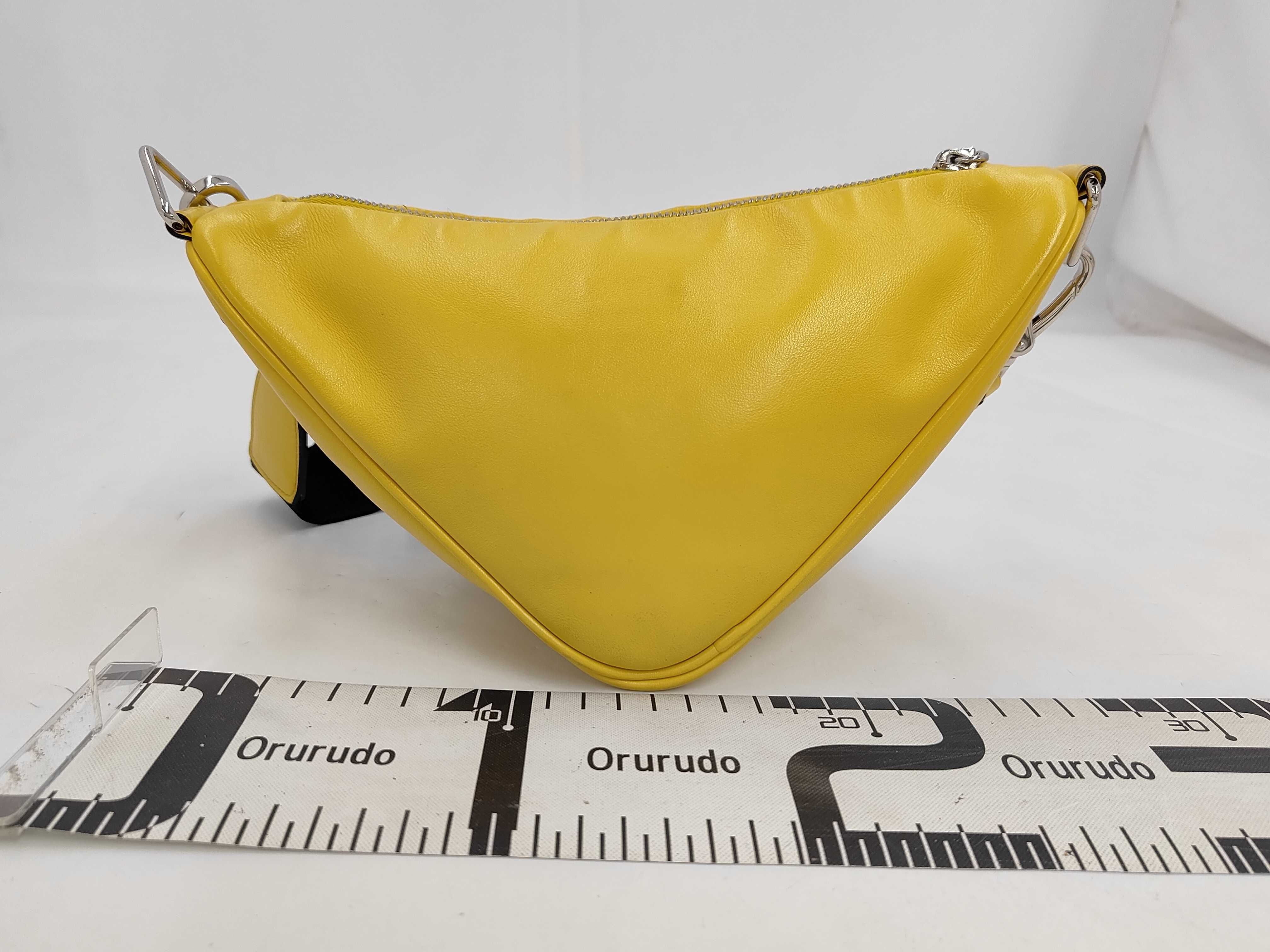 Triangle Shoulder Bag, Yellow Shoulder Bag — view 2