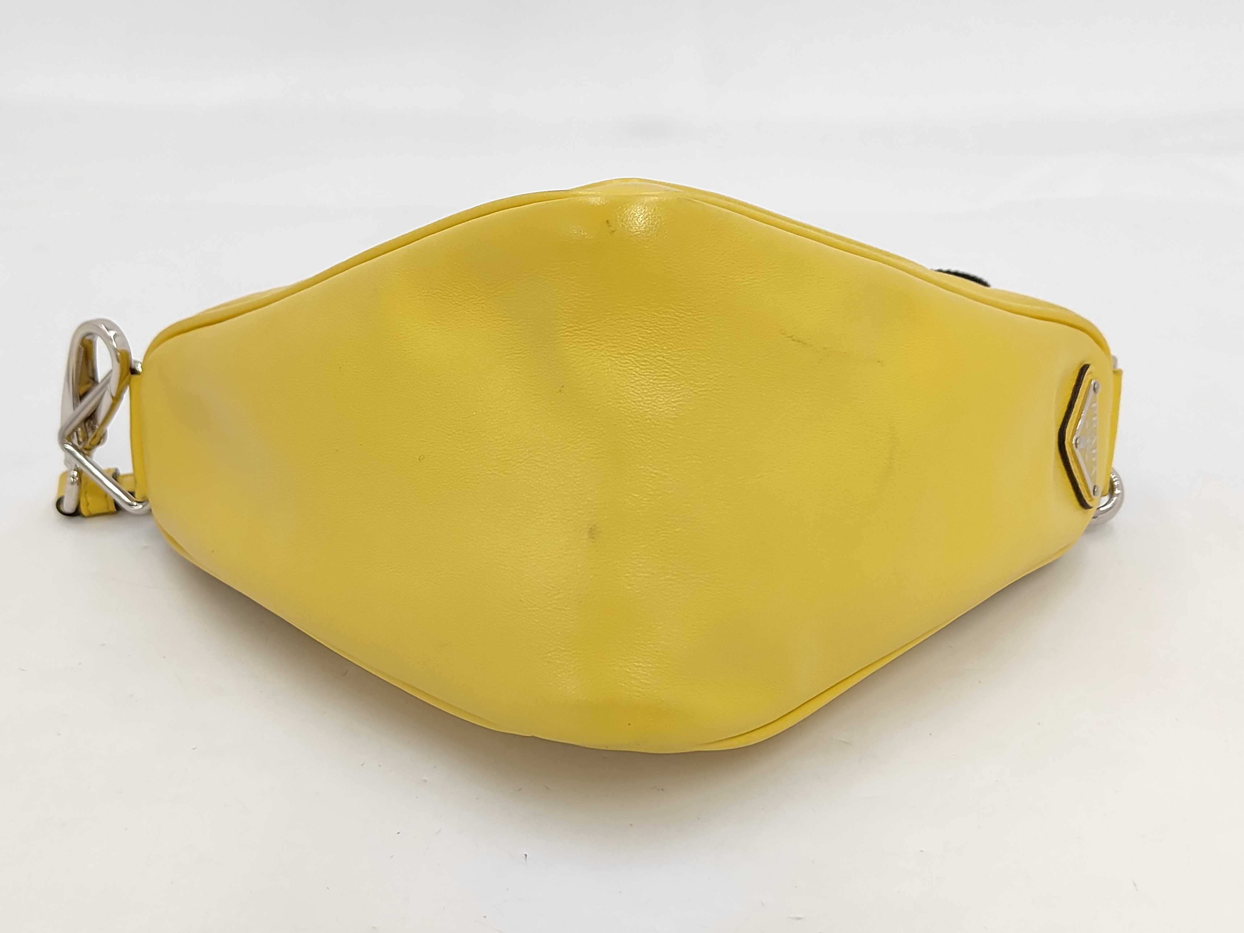 Triangle Shoulder Bag, Yellow Shoulder Bag — view 3