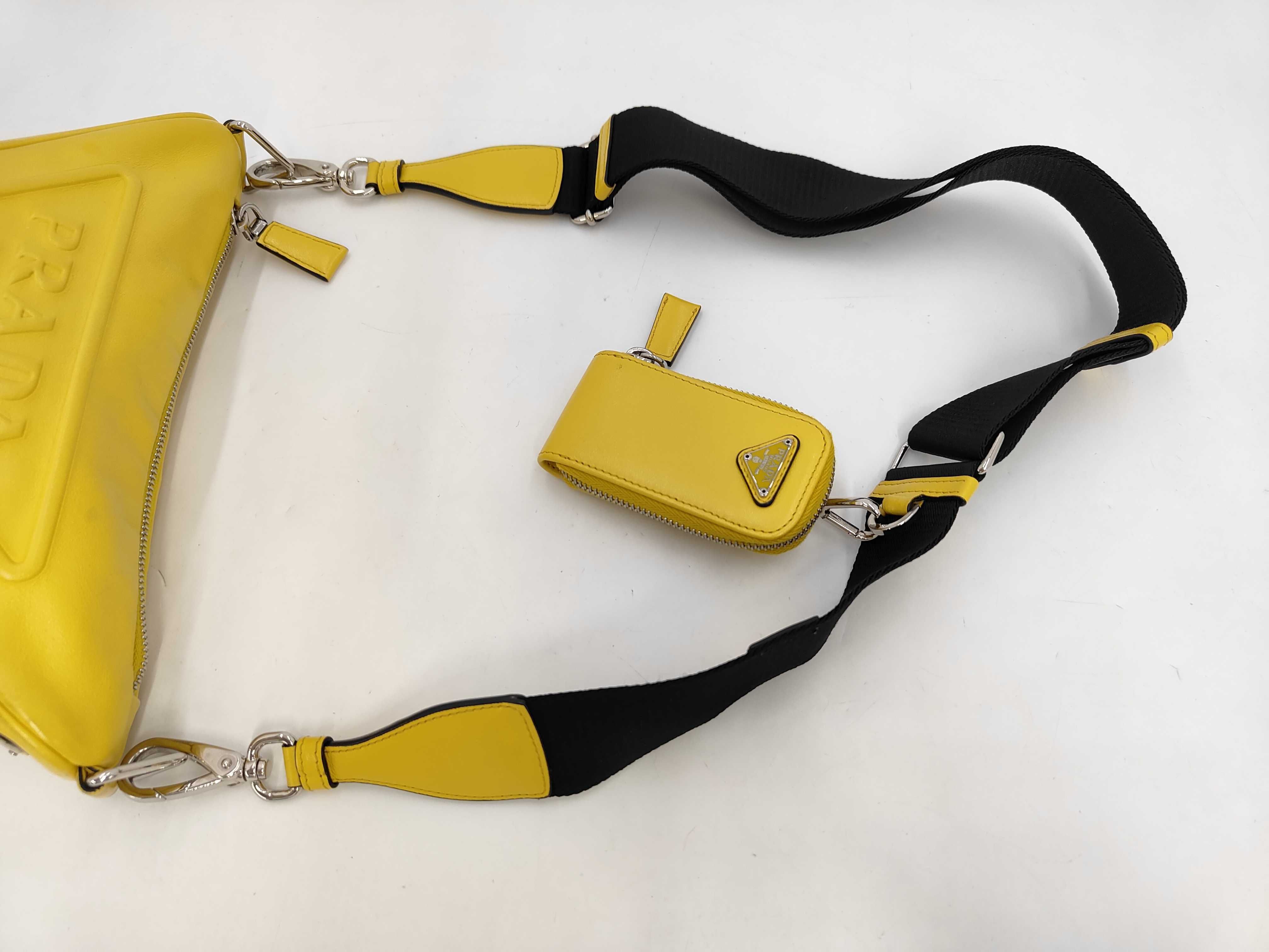 Triangle Shoulder Bag, Yellow Shoulder Bag — view 5