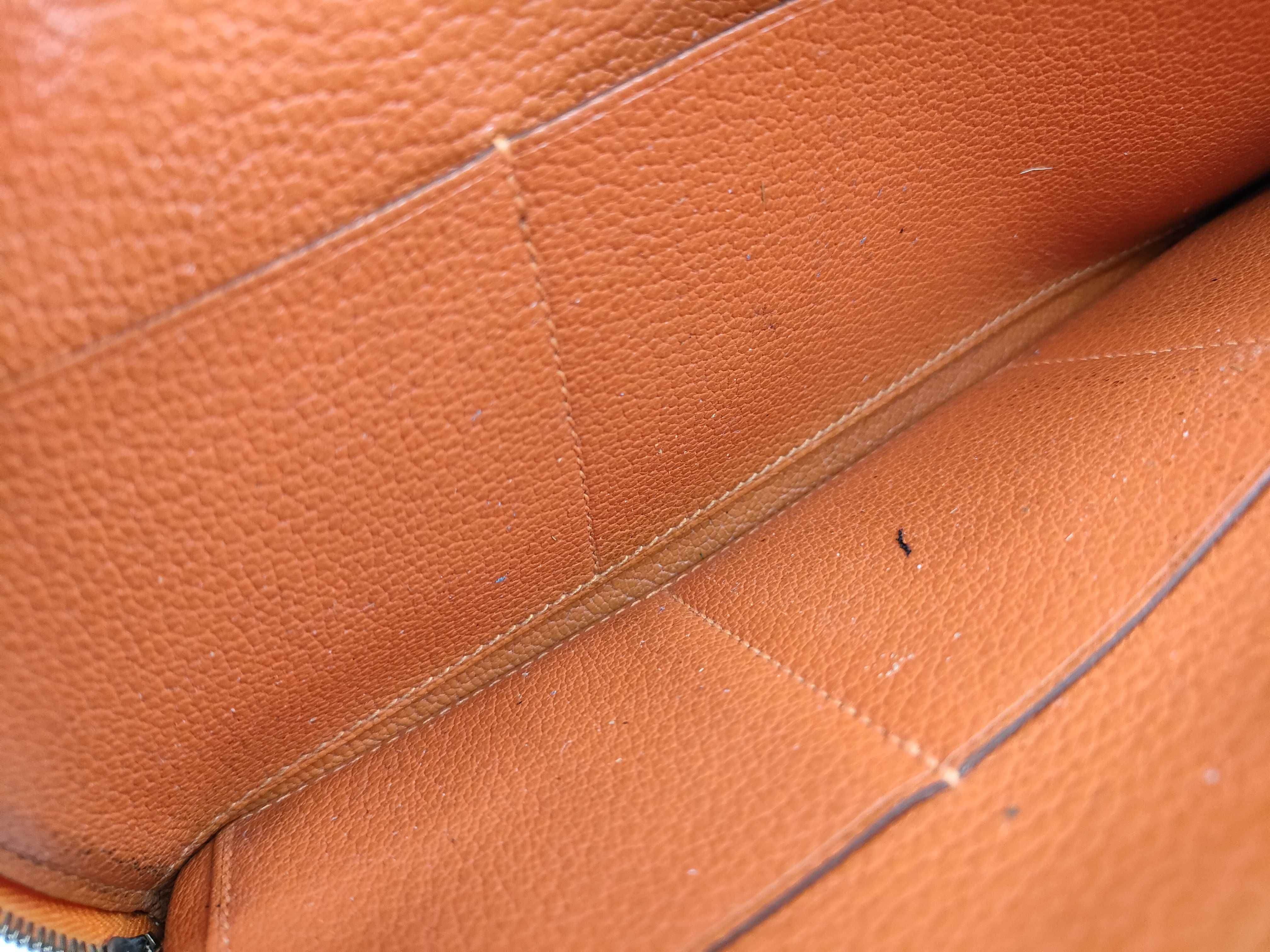 Hermès Remix Combine P stamp Orange Wallet with Coin Case — view 11