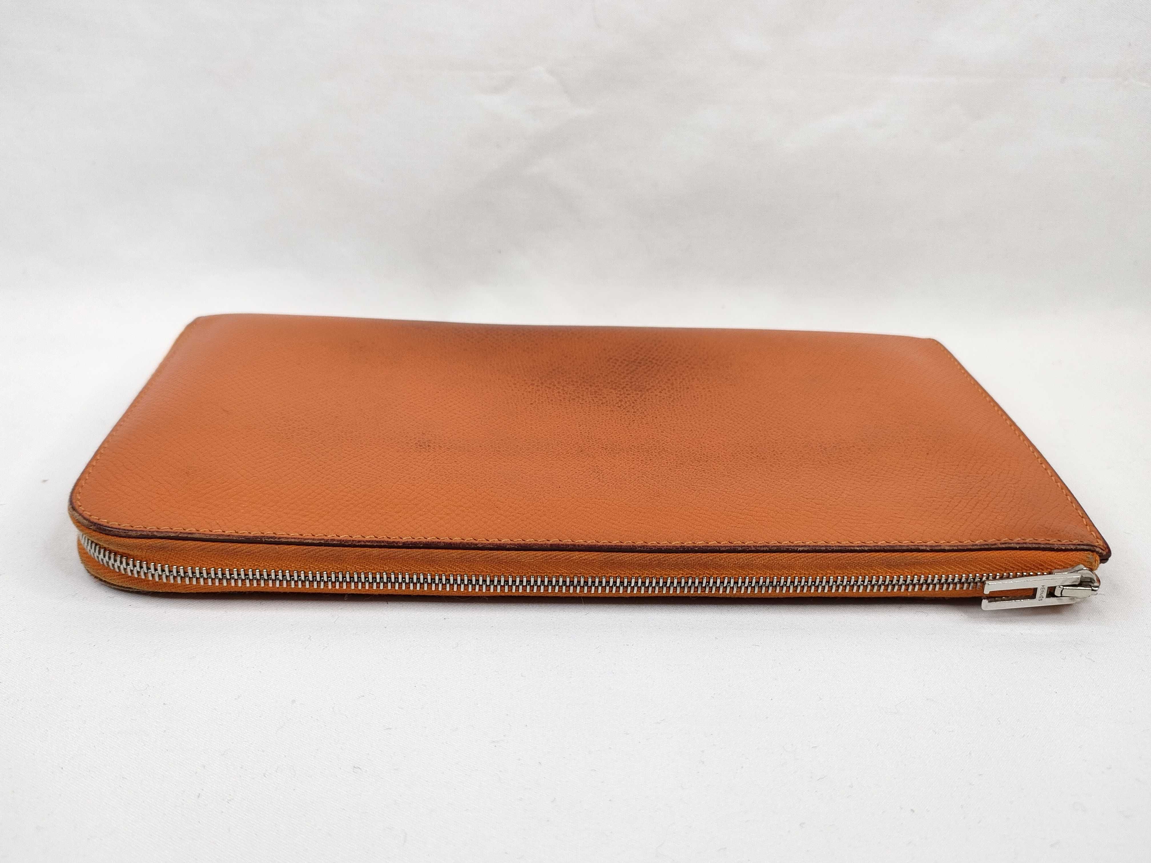 Hermès Remix Combine P stamp Orange Wallet with Coin Case — view 6