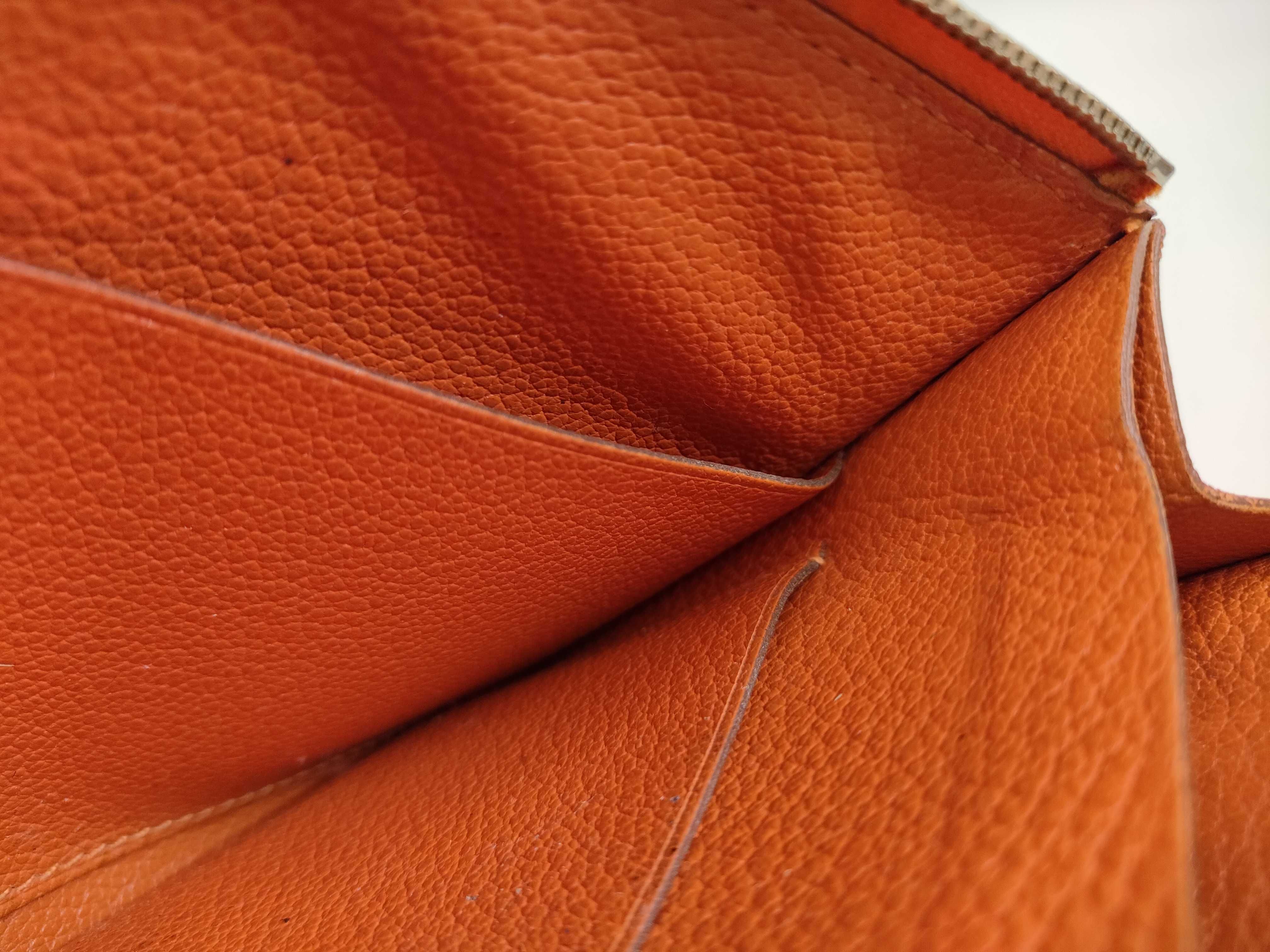 Hermès Remix Combine P stamp Orange Wallet with Coin Case — view 10