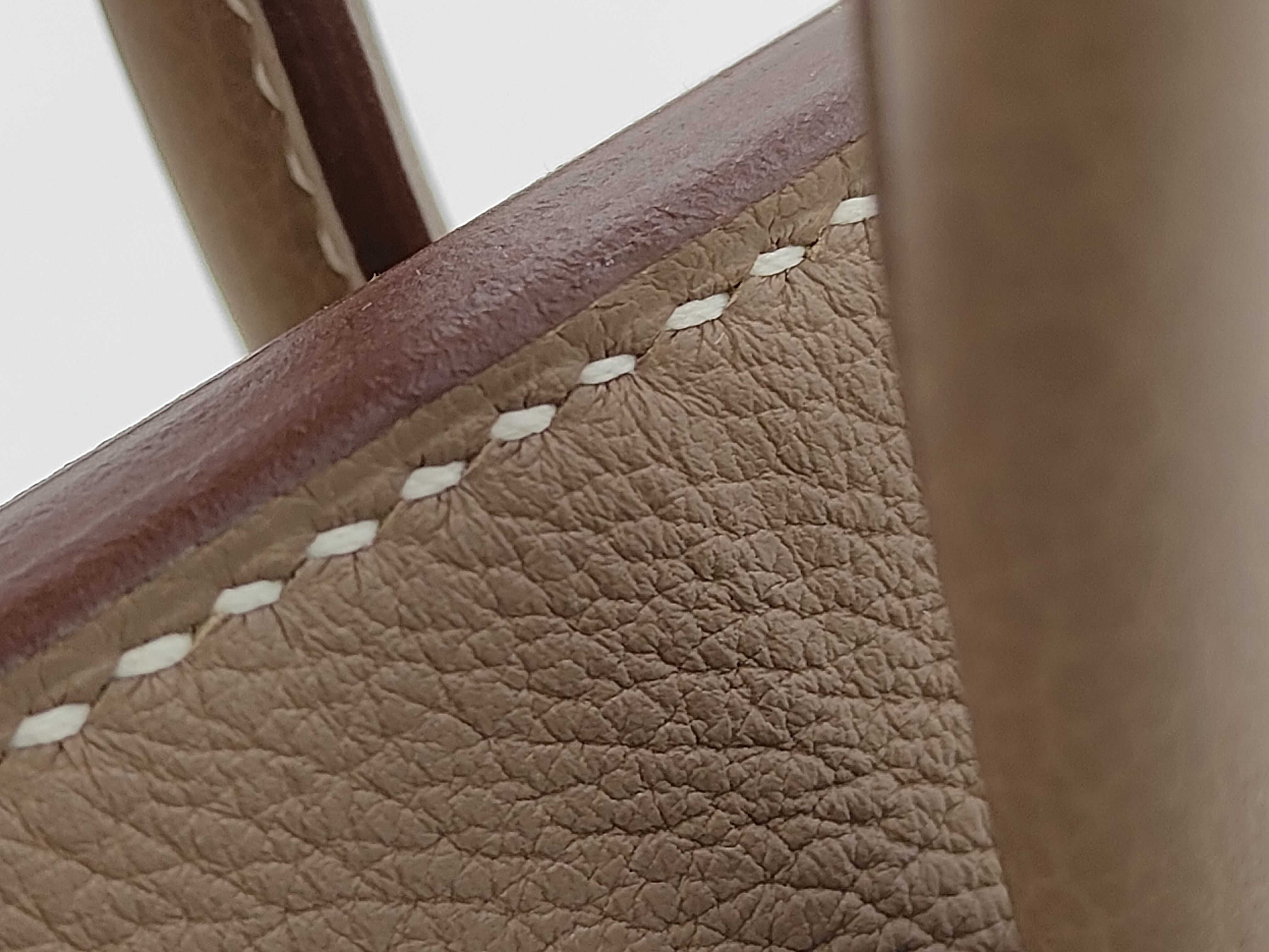 Birkin 25 Togo Etoupe Silver Hardware K Stamp Handbag — view 8