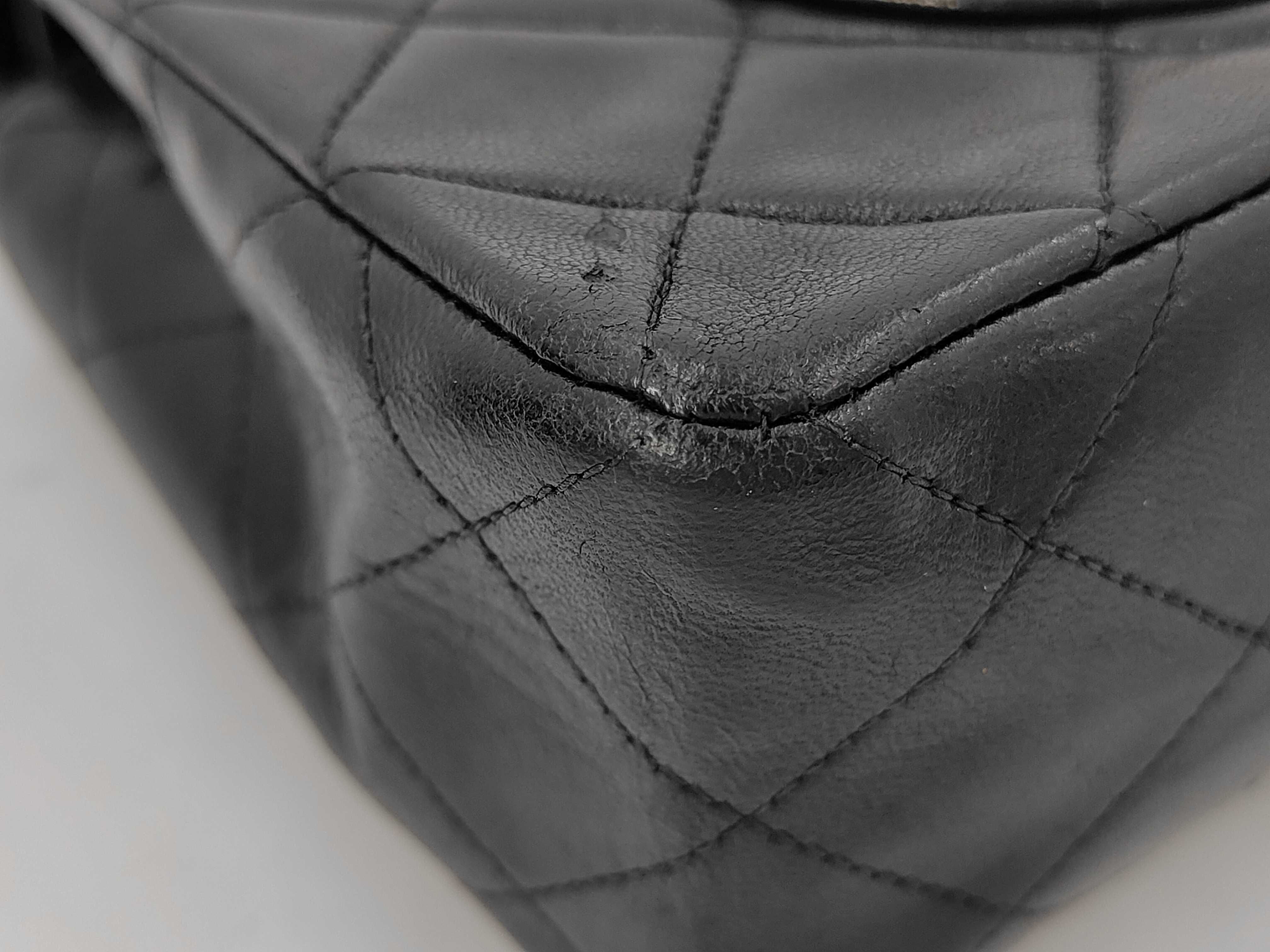 Matelassé 23 Double Flap Double Chain Lambskin Shoulder Bag — view 3