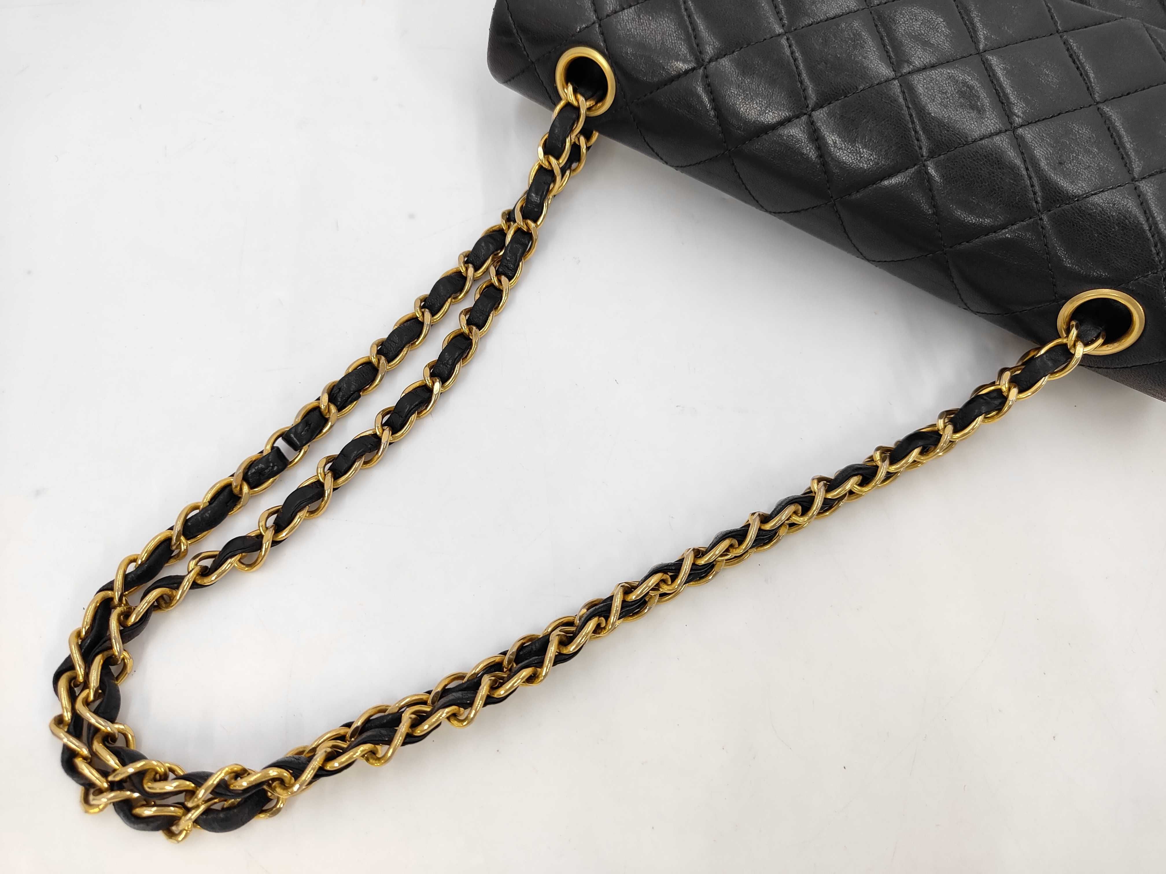 Matelassé 23 Double Flap Double Chain Lambskin Shoulder Bag — view 5