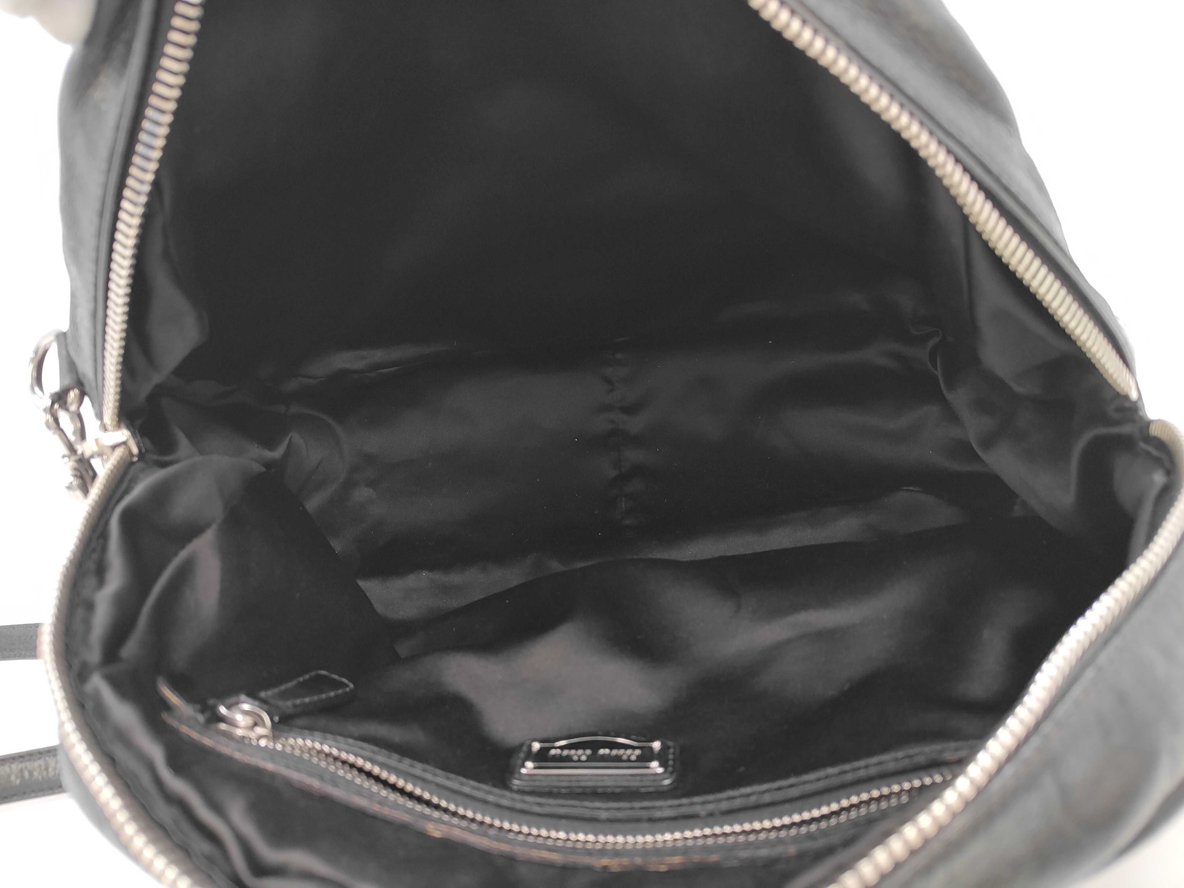 Leather 2-way Bicolor Bowling Y2K Shoulder Bag — view 10