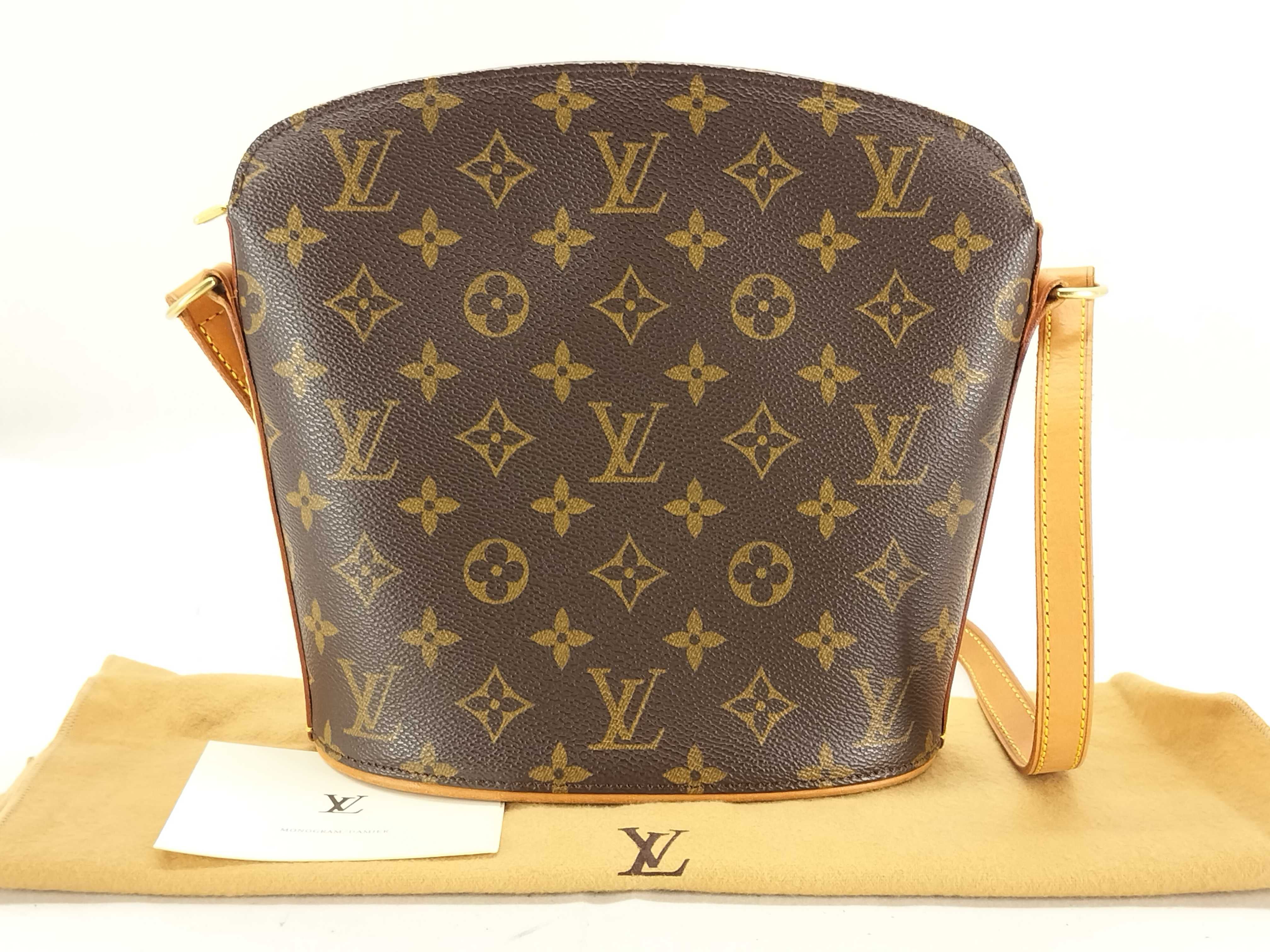 Monogram Louis Vuitton Druot Monogram Brown Shoulder Bag