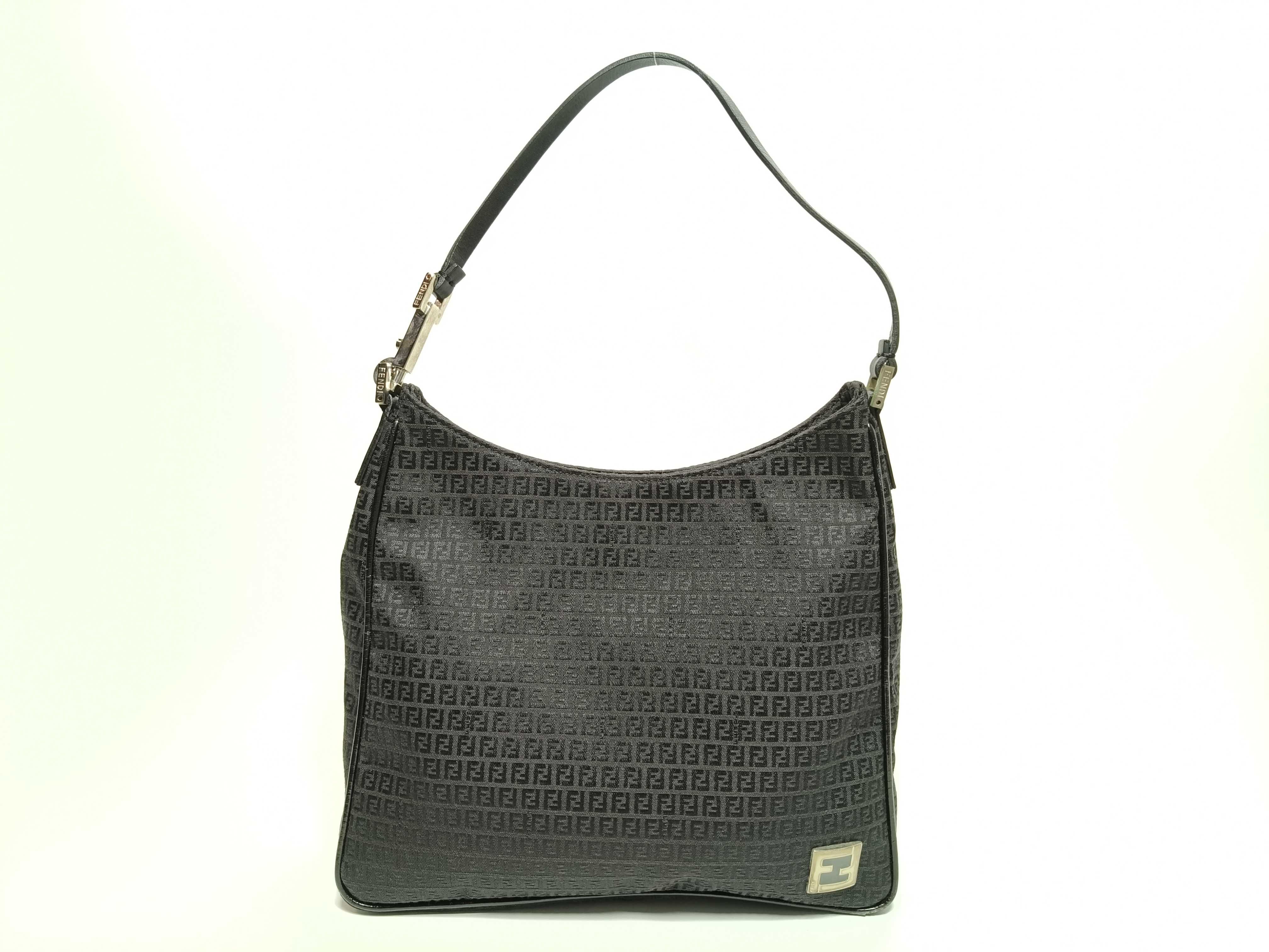 Zucca pattern Fendi Zucchino handbag canvas women's shoulder bag