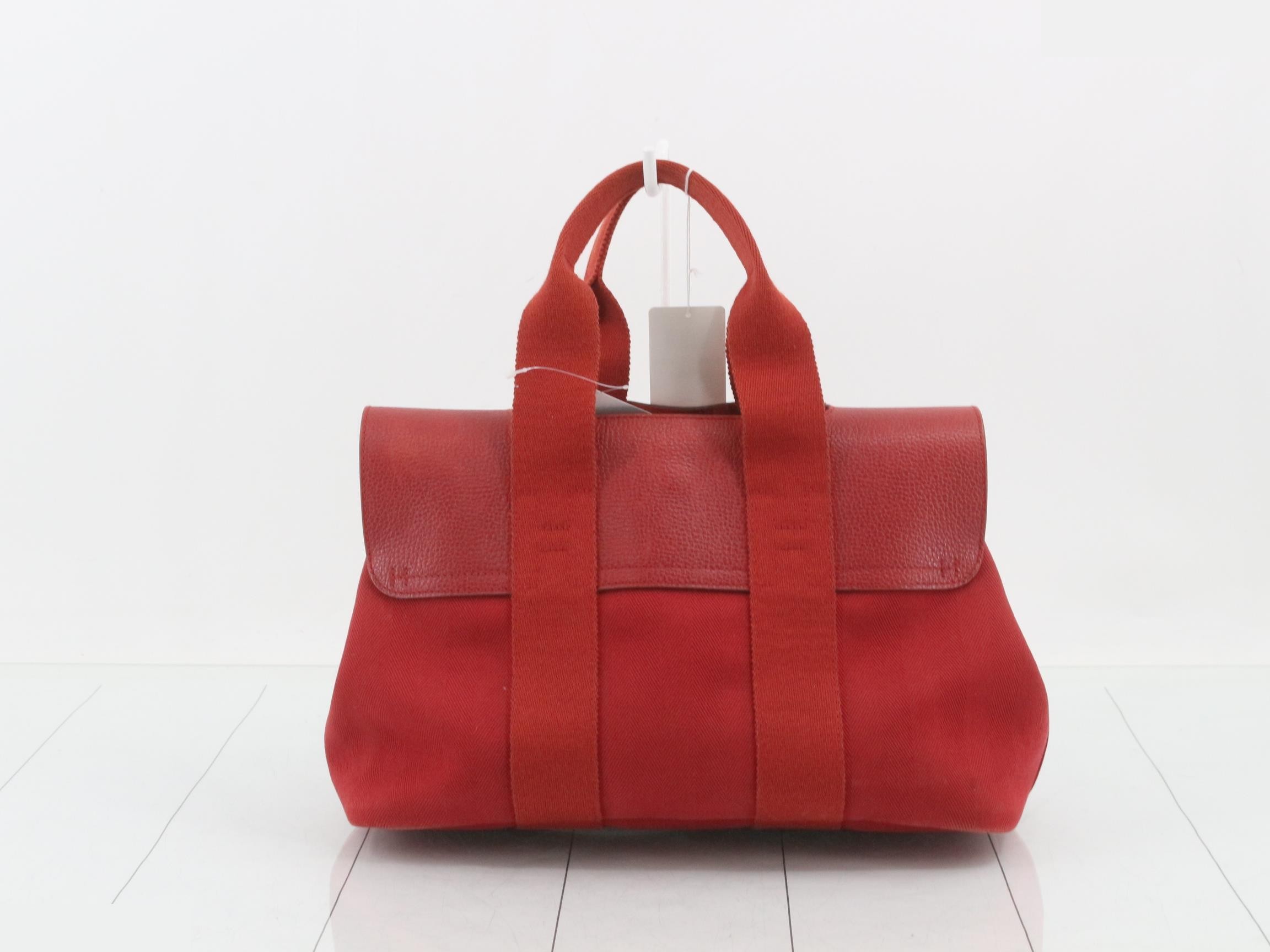 Valparaiso PM Canvas Handbag, Red — view 2