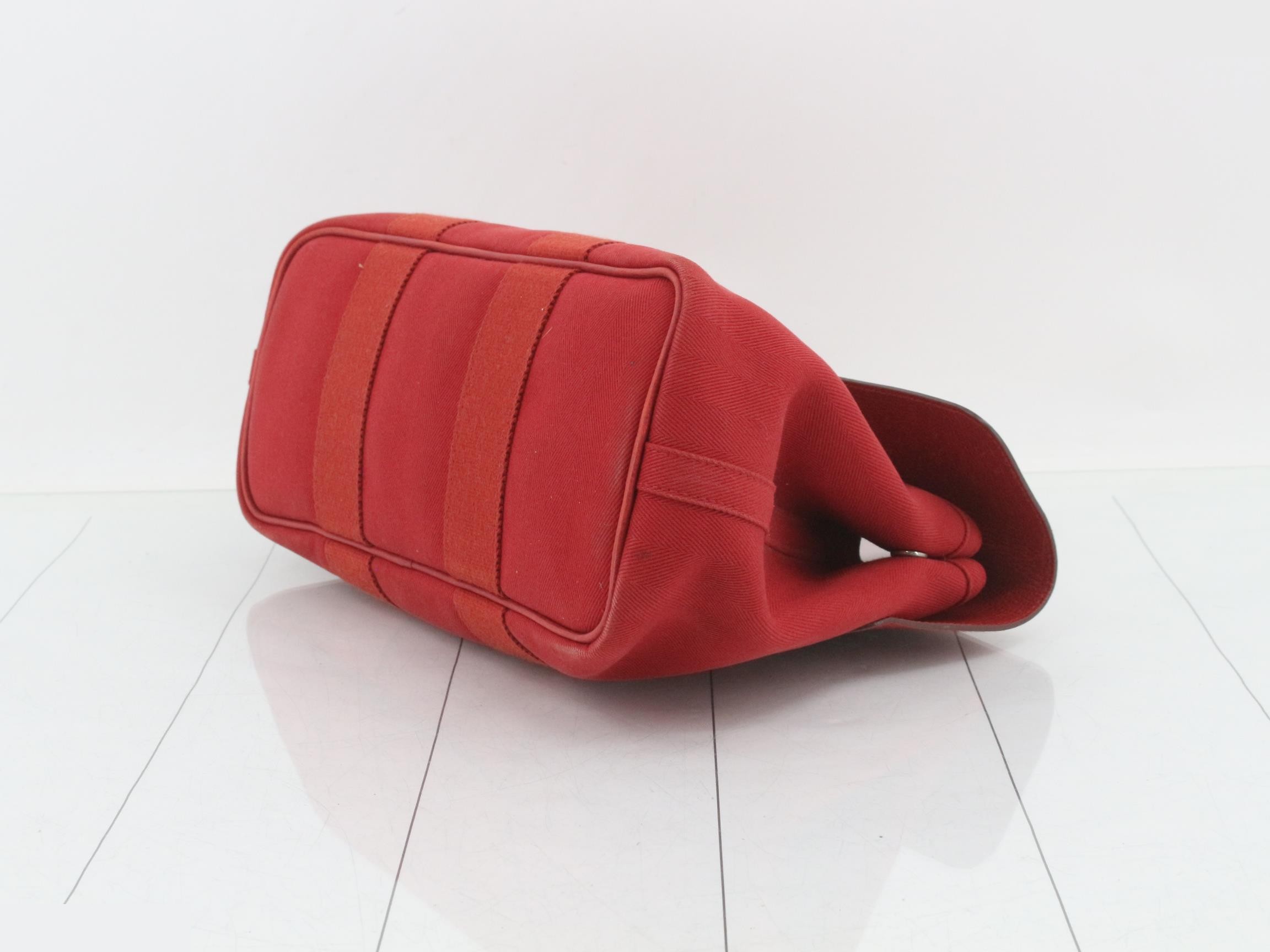 Valparaiso PM Canvas Handbag, Red — view 6