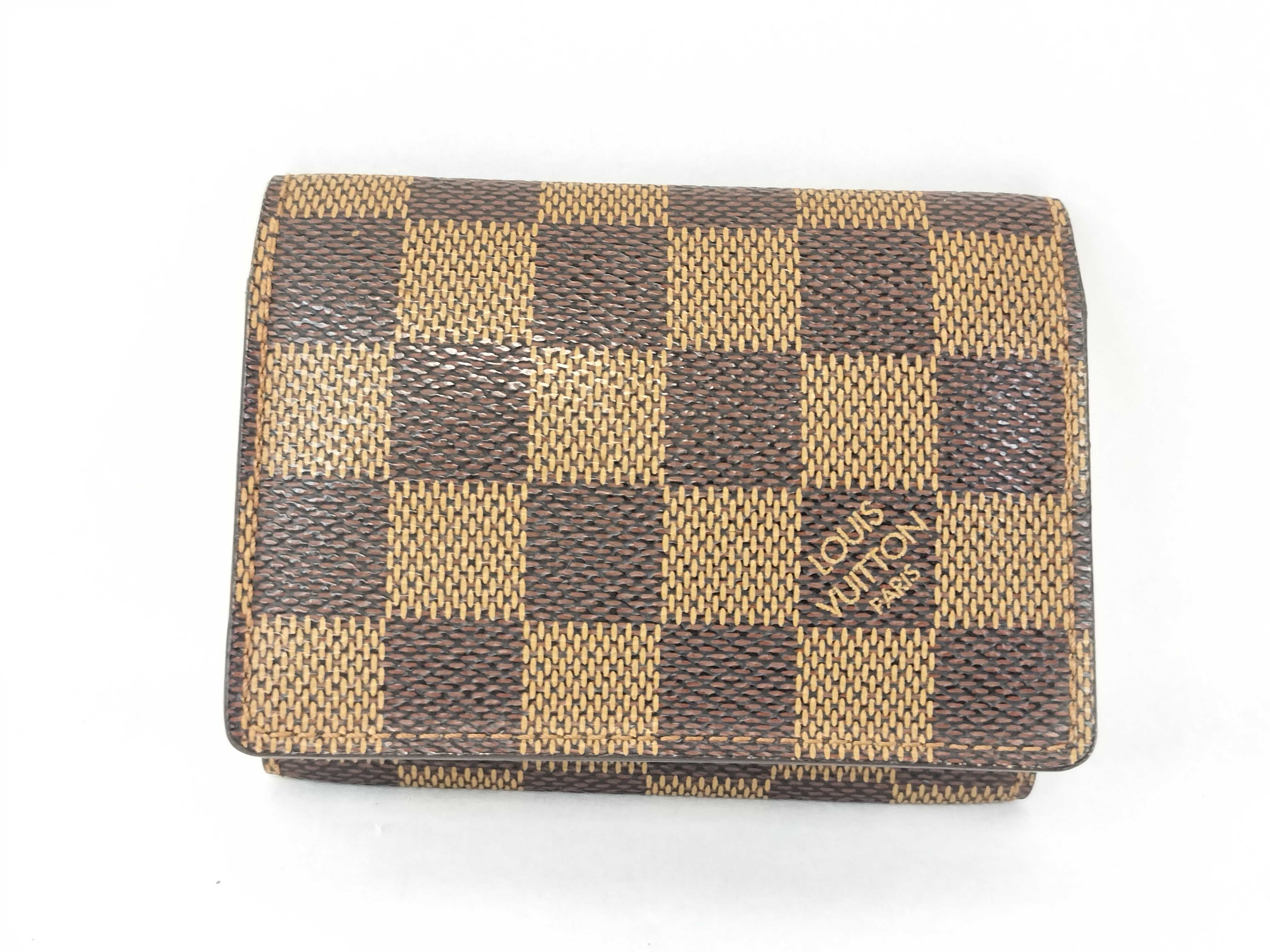Damier Louis Vuitton Enveloppe Carte Card Case Damier Card Case