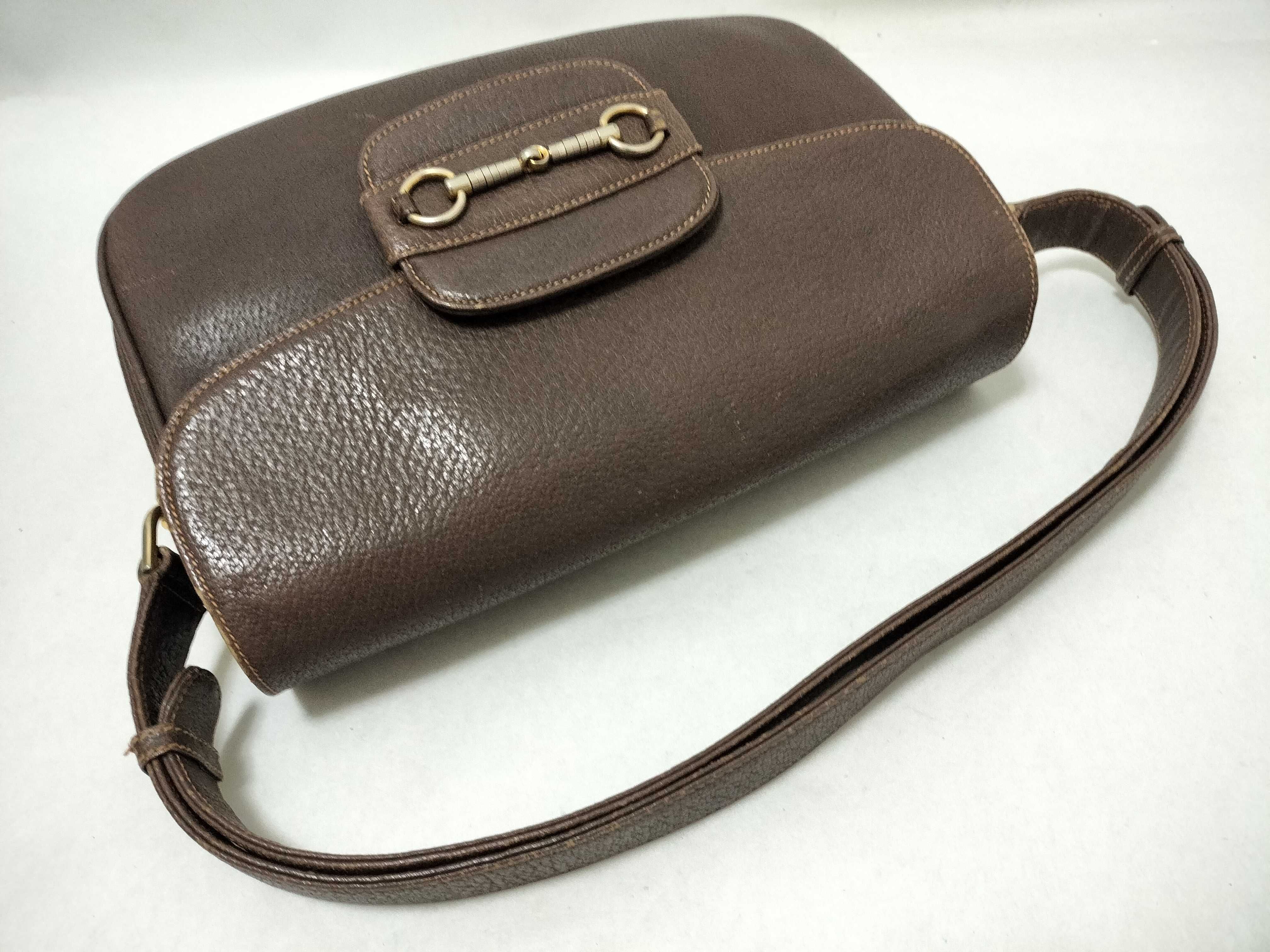 Horsebit Flap Shoulder Bag Leather Shoulder Bag — view 3