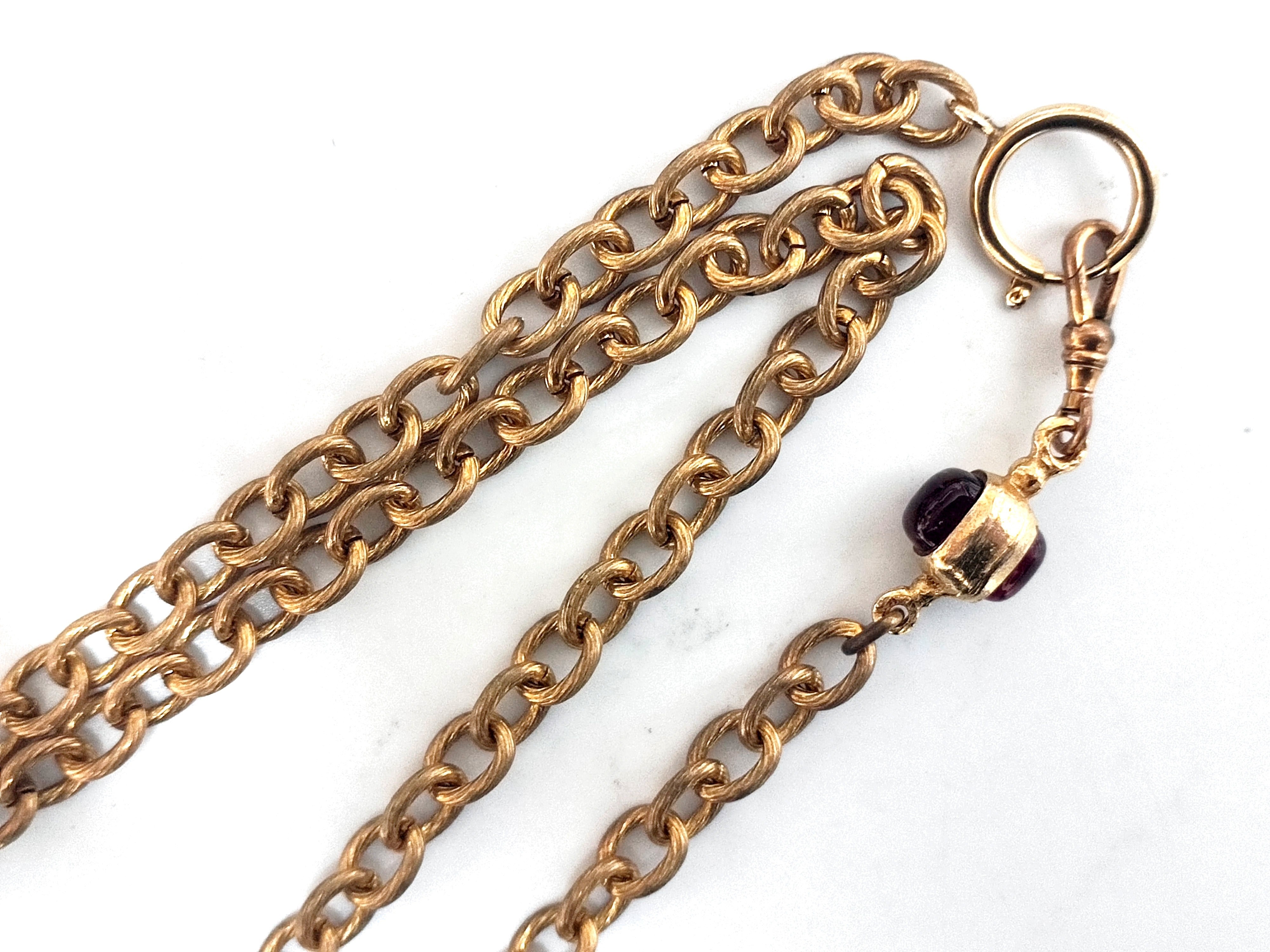 Teardrop 4-strand necklace, chain approximately 70cm long. — view 6