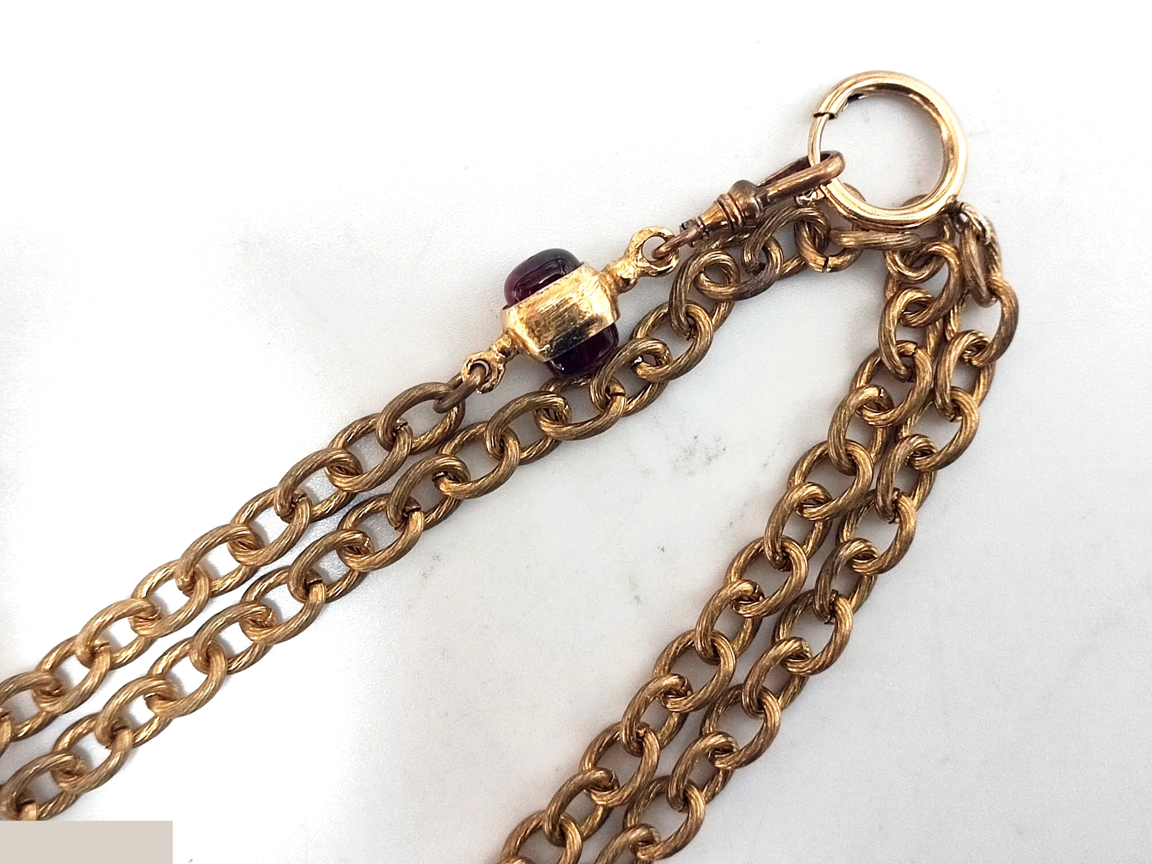 Teardrop 4-strand necklace, chain approximately 70cm long. — view 8