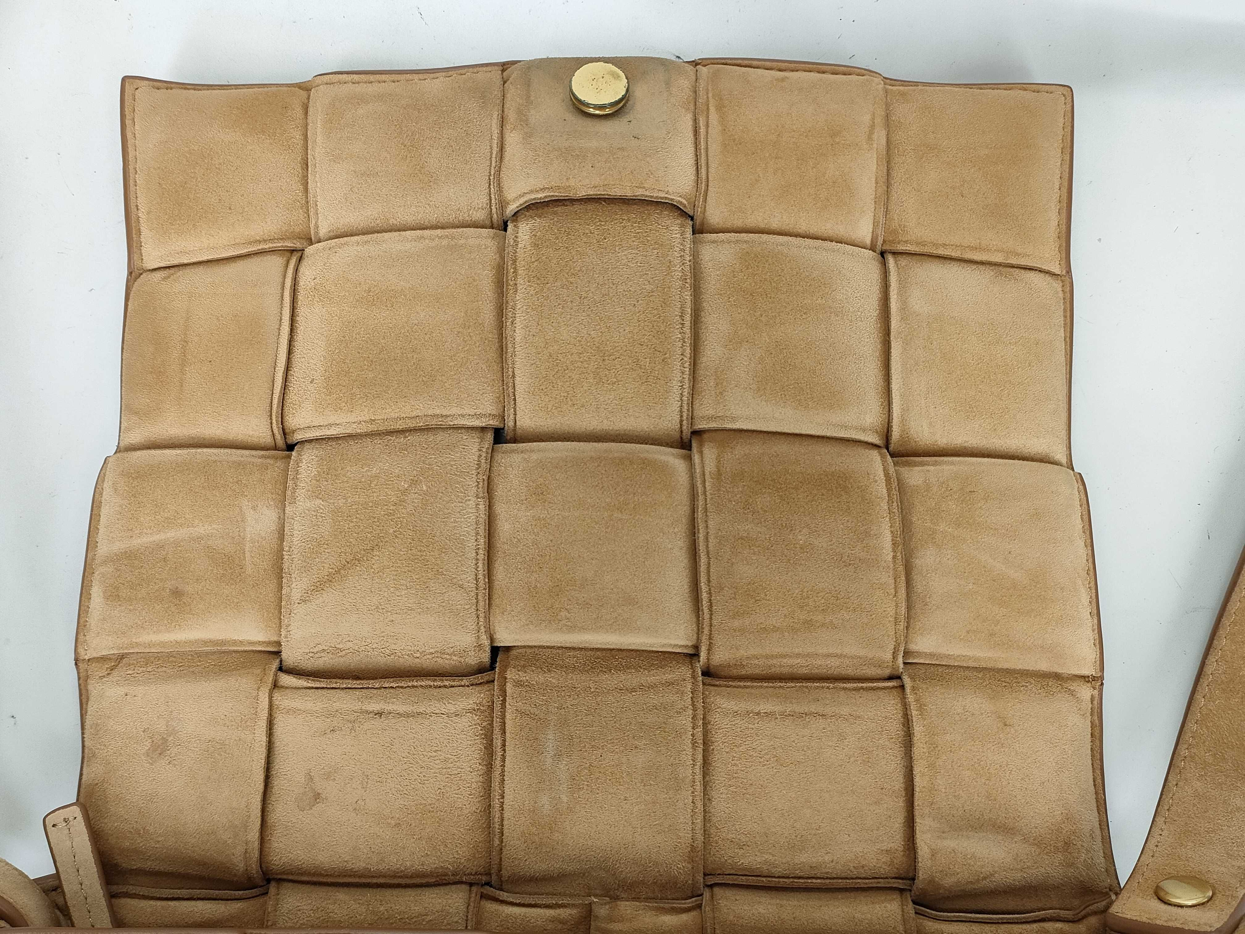 Maxi Intrecciato Padded Cassette Suede Shoulder Bag — view 5