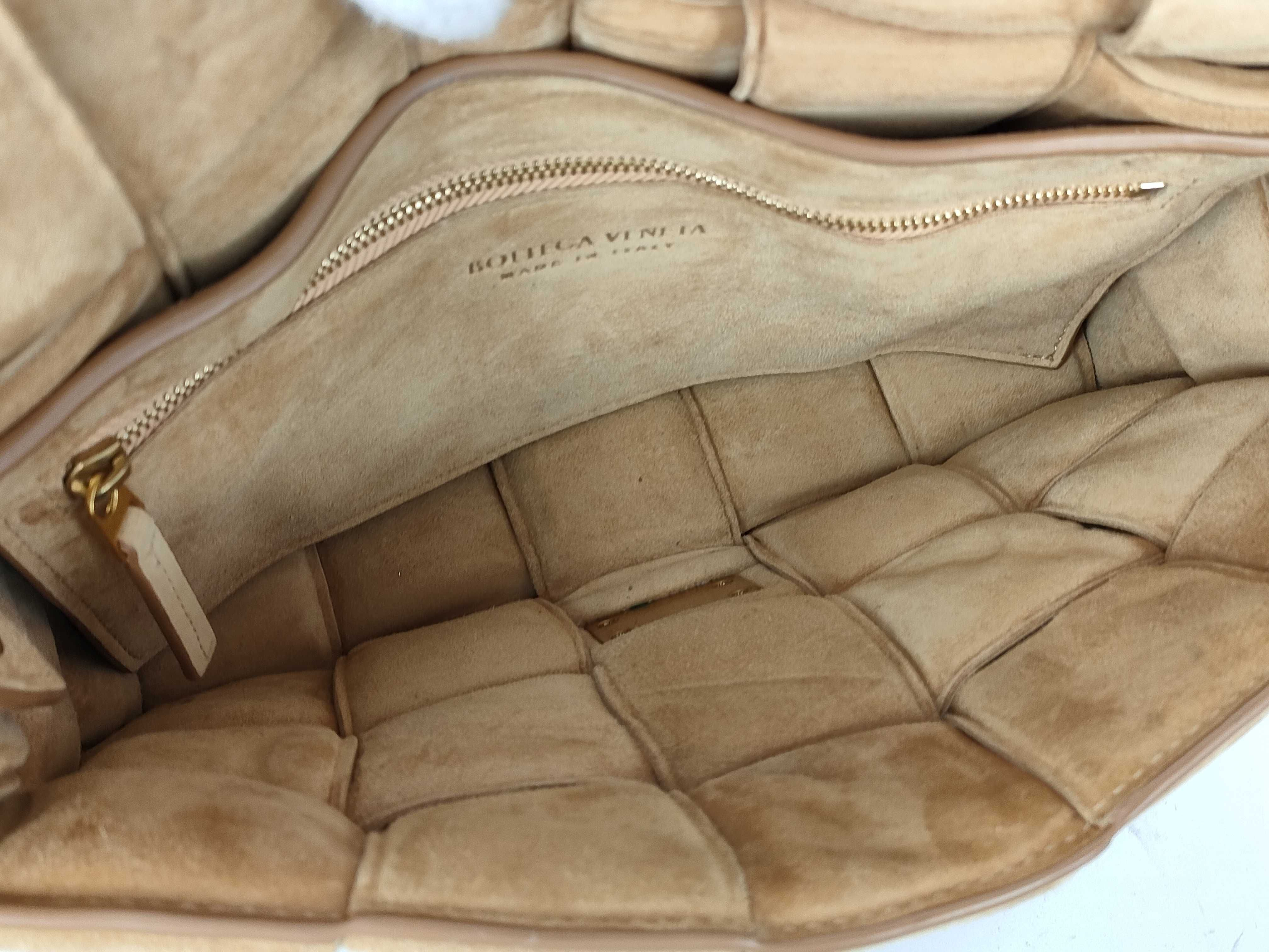 Maxi Intrecciato Padded Cassette Suede Shoulder Bag — view 6