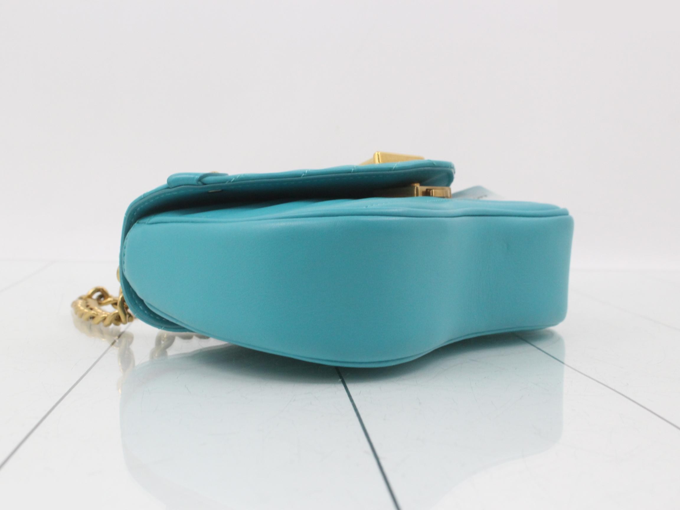 New Wave Chain Bag PM Turquoise 2-Way Shoulder Bag — view 5