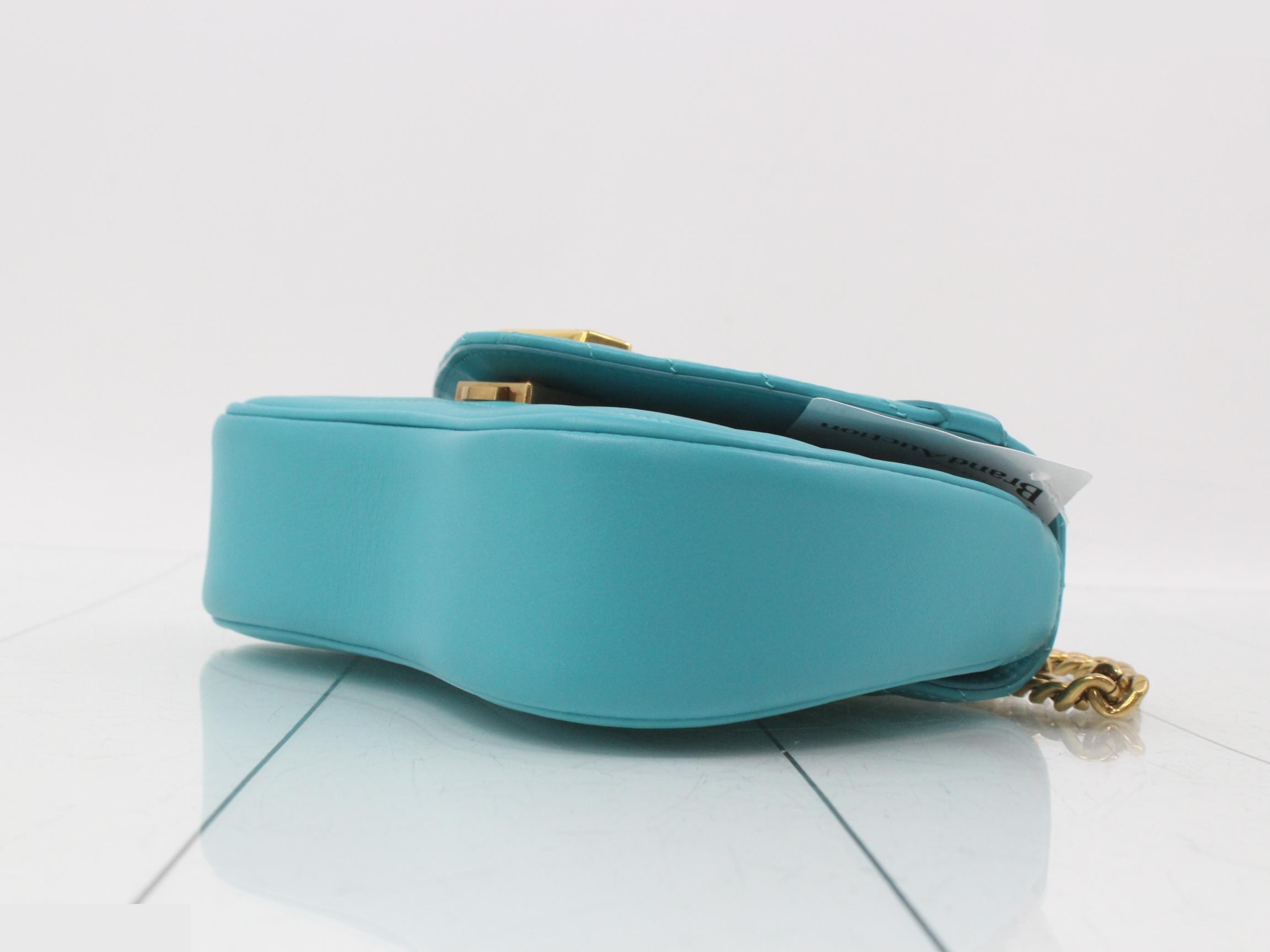 New Wave Chain Bag PM Turquoise 2-Way Shoulder Bag — view 6