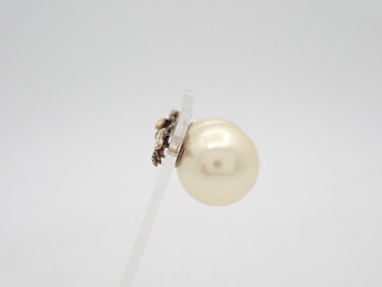Tribal Bee Earrings with Faux Pearl and Rhinestones, Comes with Storage Bag — view 3