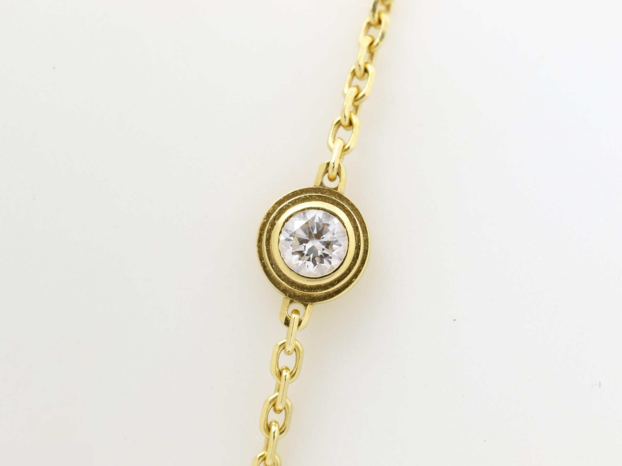 Damour XS Diamond Bracelet, 750YG, 1.3g, Wrist size approx. 17.5cm — view 2