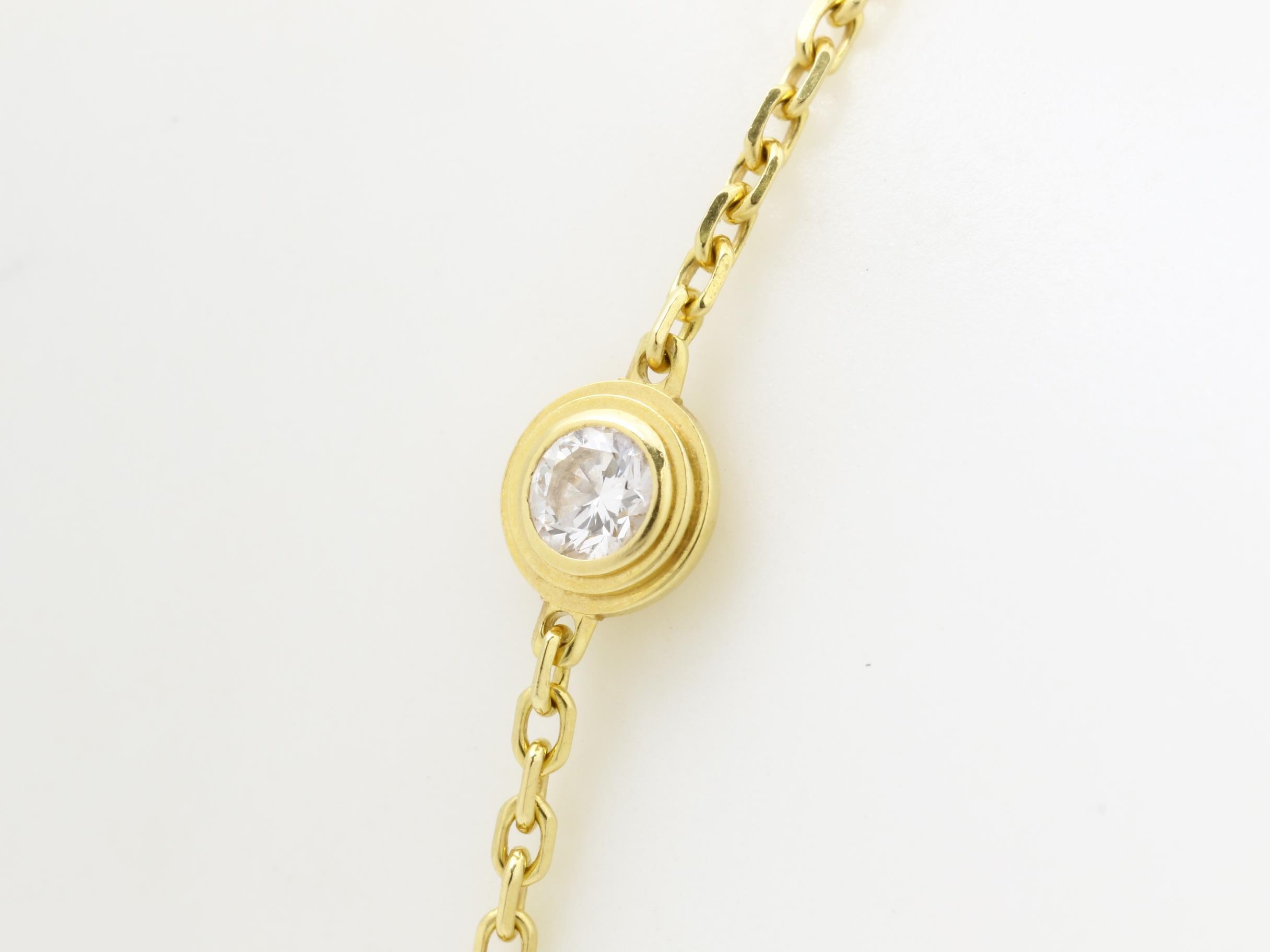 Damour XS Diamond Bracelet, 750YG, 1.3g, Wrist size approx. 17.5cm — view 3