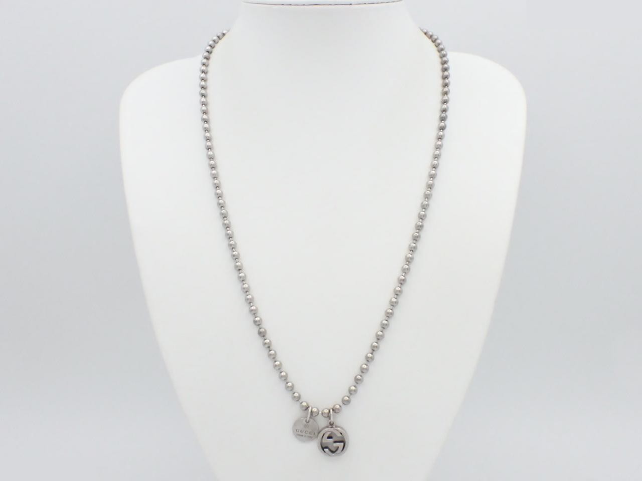 Necklace, ball chain, chain length approximately 54cm, Ag925/30.7g — view 3