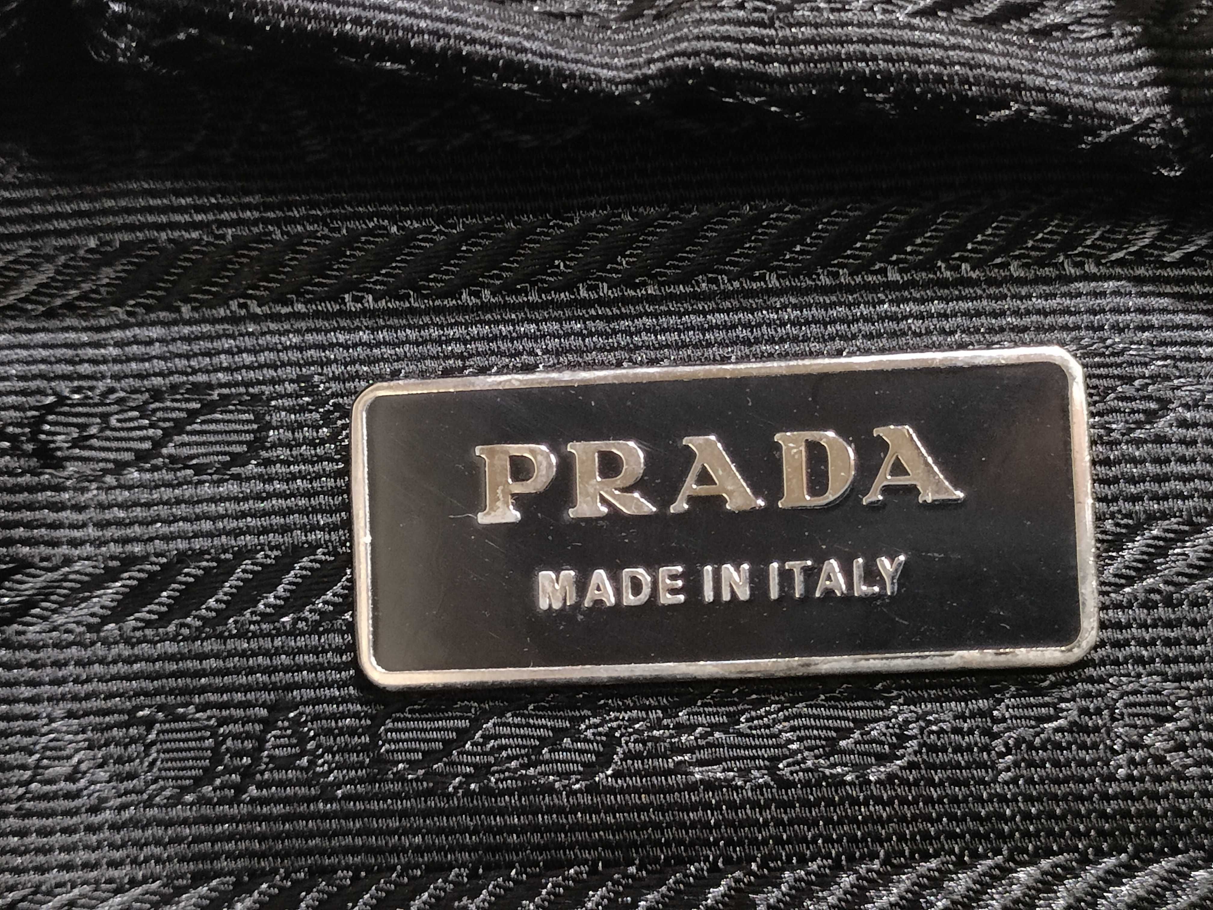 Nylon Prada Tessuto Saffiano Nylon Triangle Logo 2-Way Business Bag Handbag Business Bag — view 11
