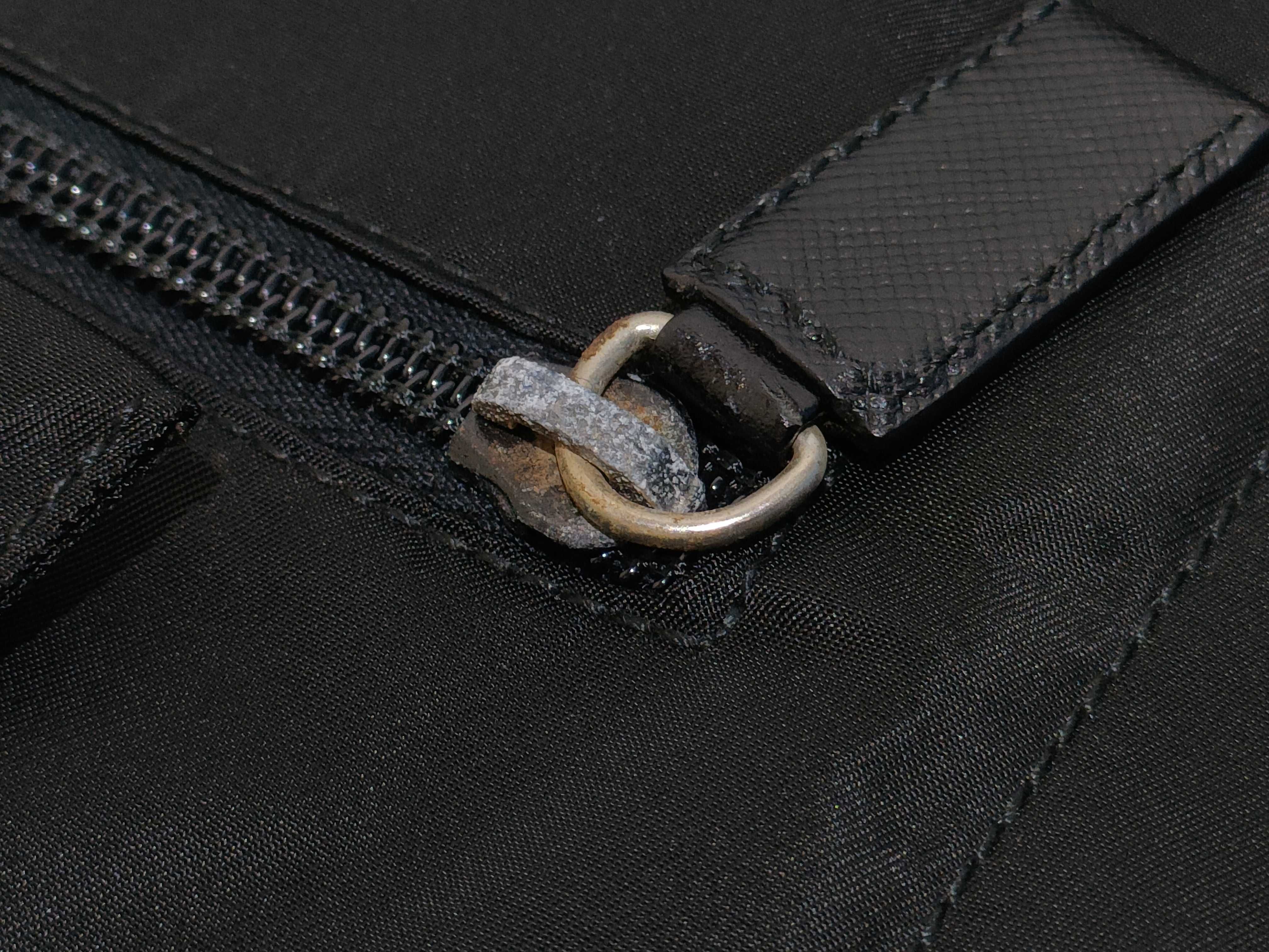 Nylon Prada Tessuto Saffiano Nylon Triangle Logo 2-Way Business Bag Handbag Business Bag — view 14