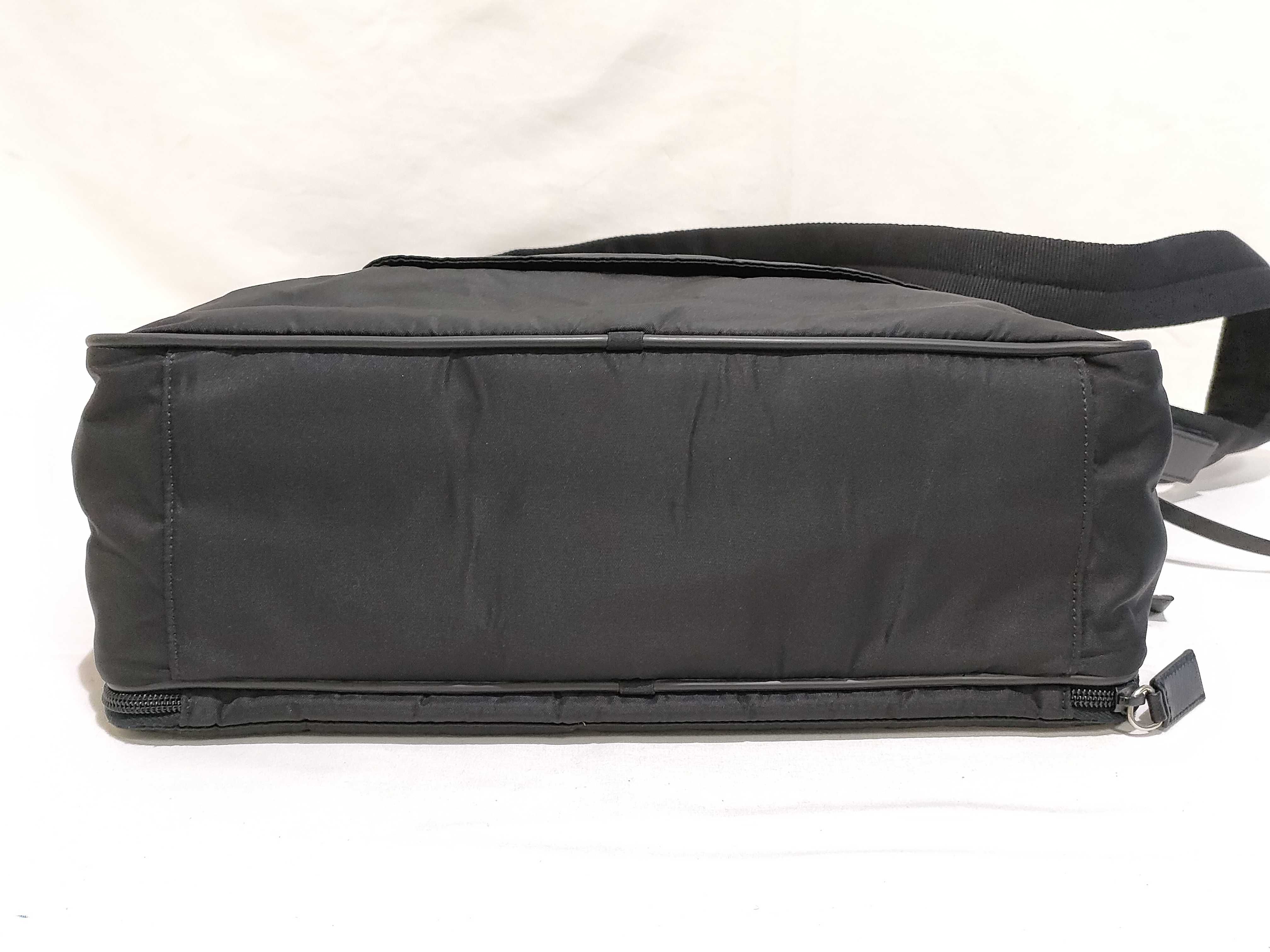 Nylon Prada Tessuto Saffiano Nylon Triangle Logo 2-Way Business Bag Handbag Business Bag — view 7