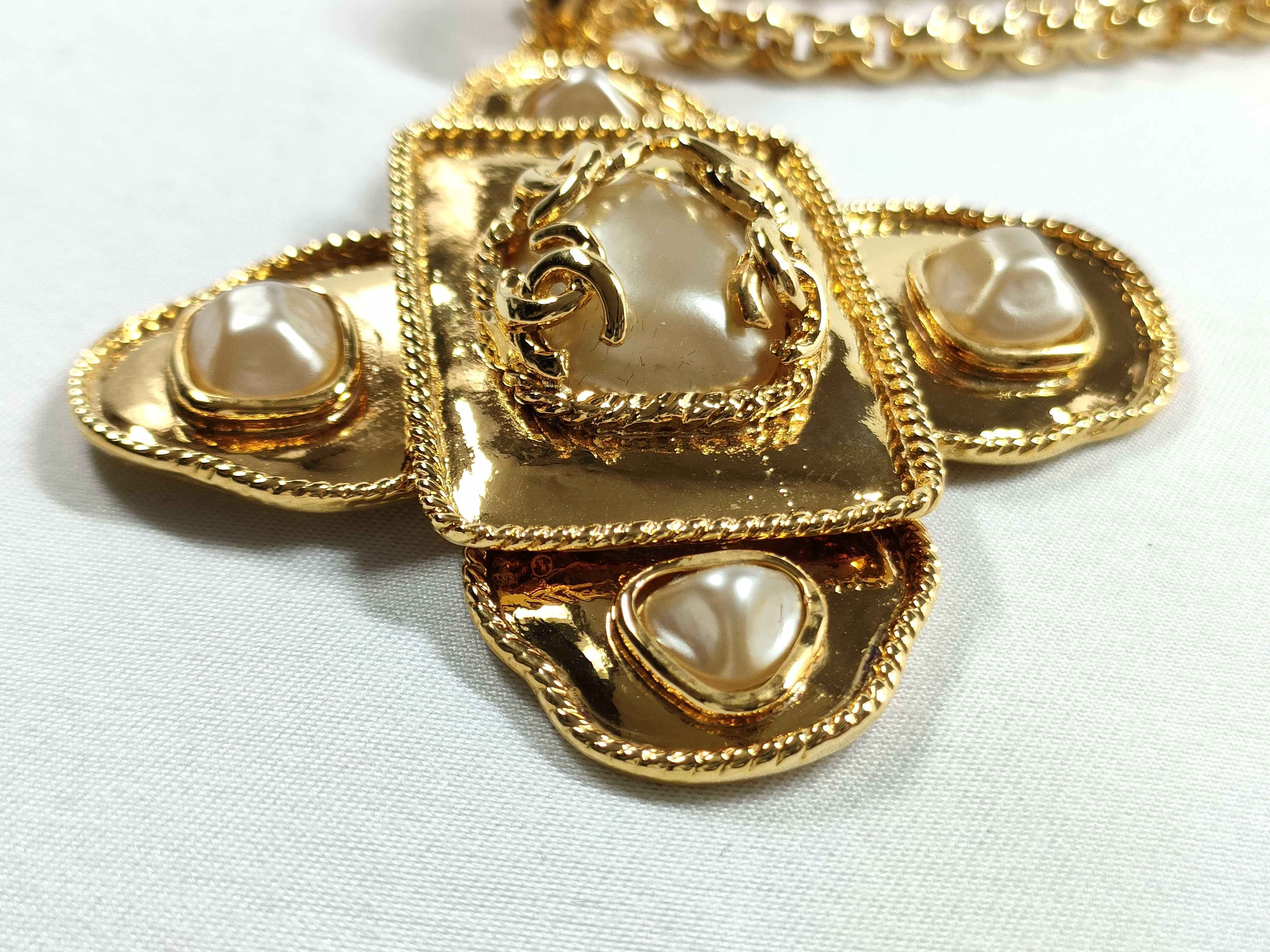 95A Pearl Cross Necklace — view 7